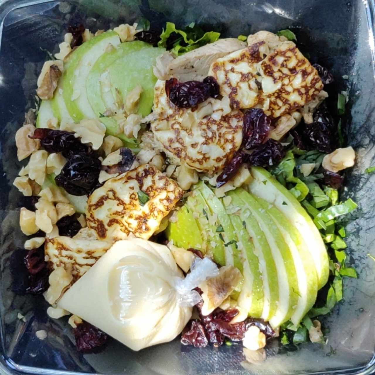 ensalada con aderezo de naranja 