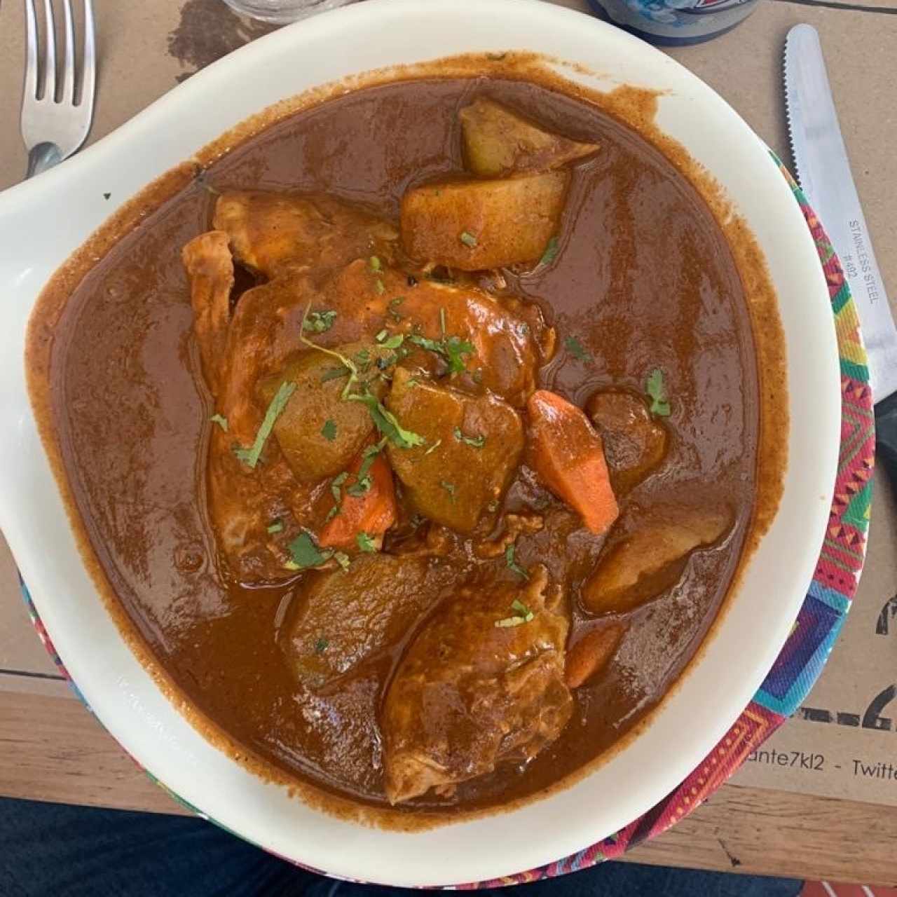 Pepián de Pollo, Gallina o Res