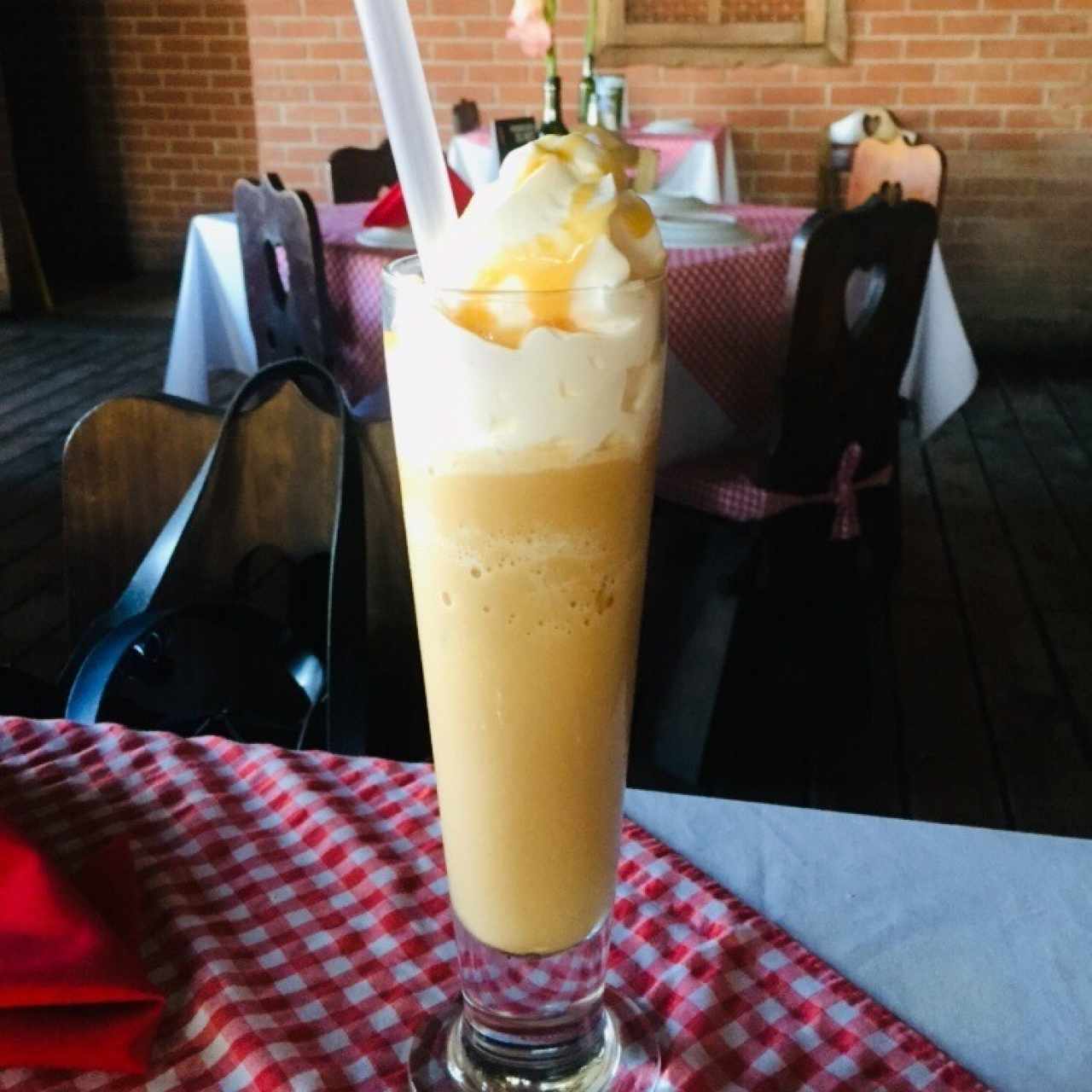 Frappe con chocolate blanco