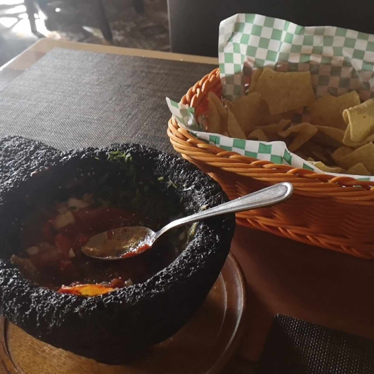 nachos de cortesía