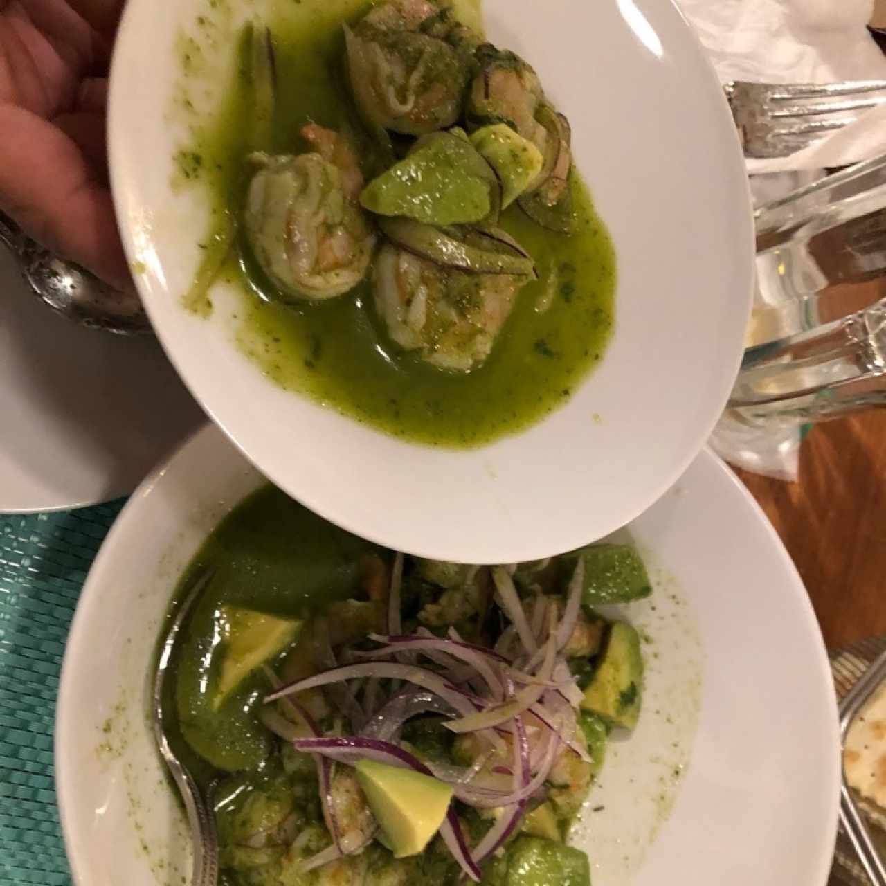 Camarones en Aguachile