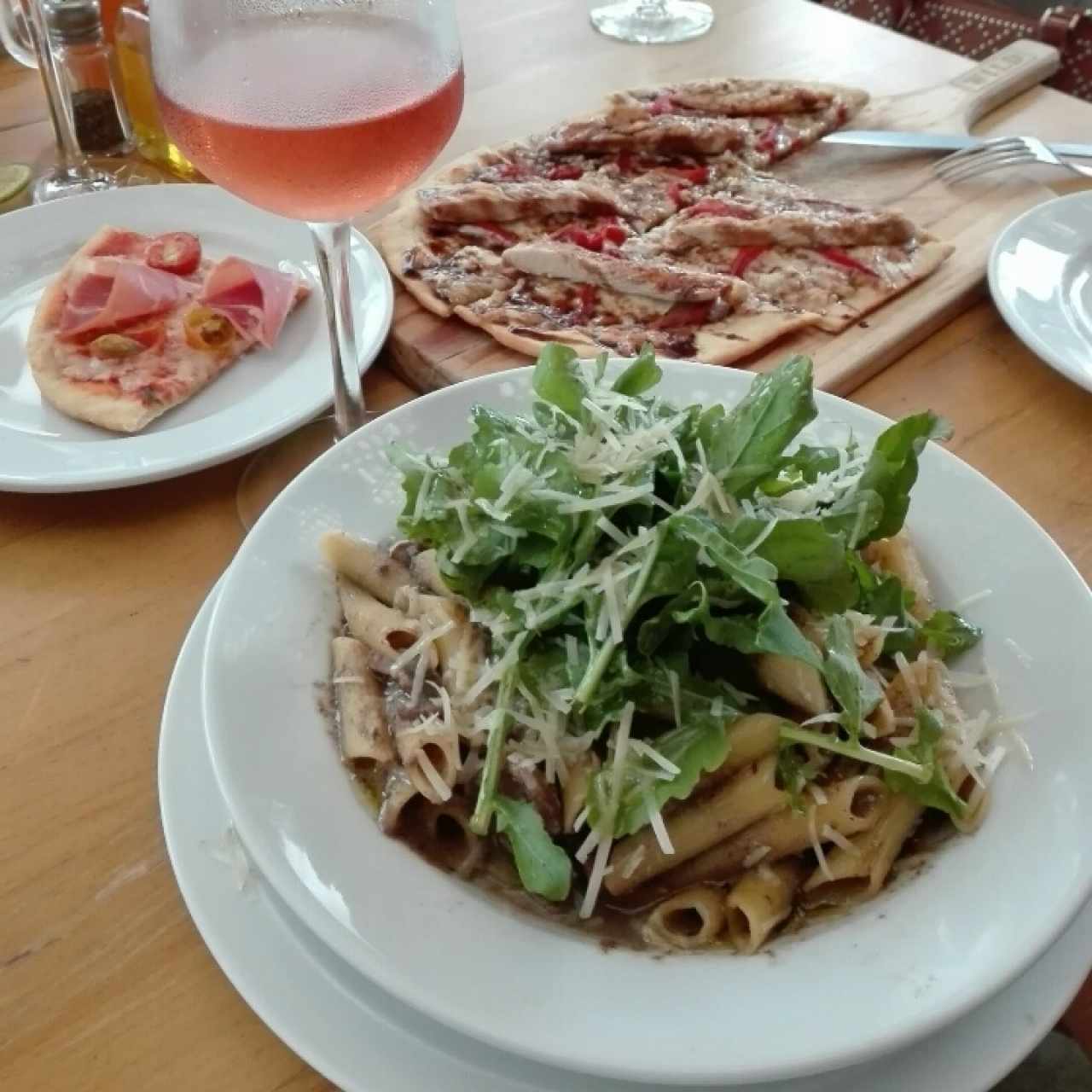 pasta champiñones