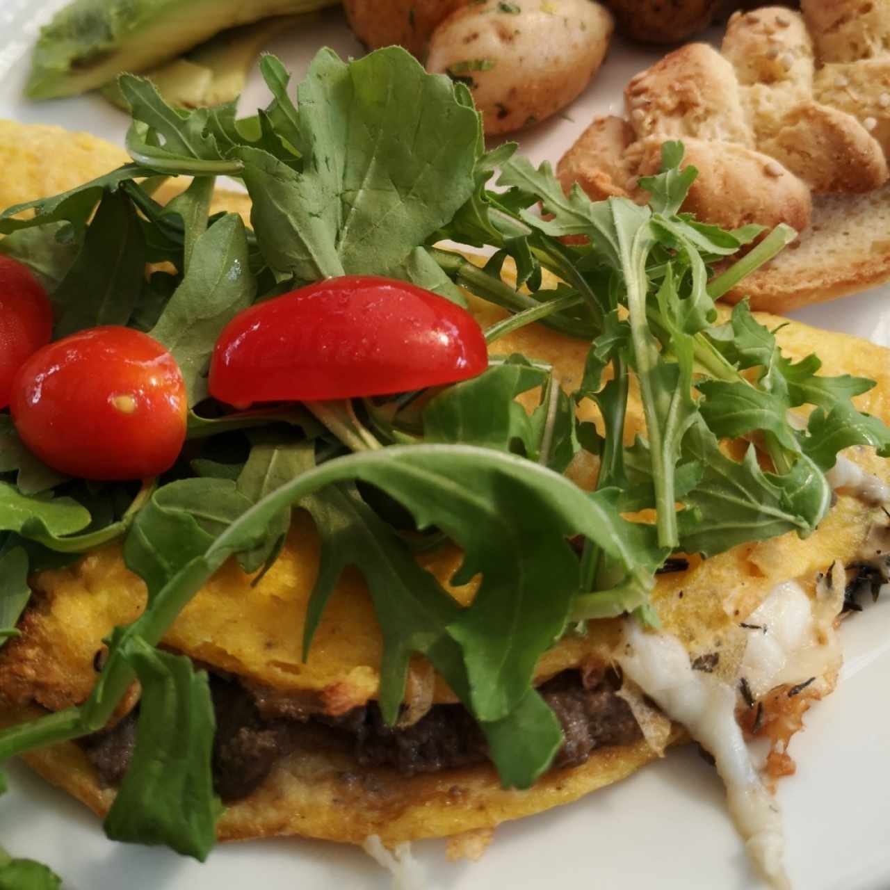Omelette con hongos