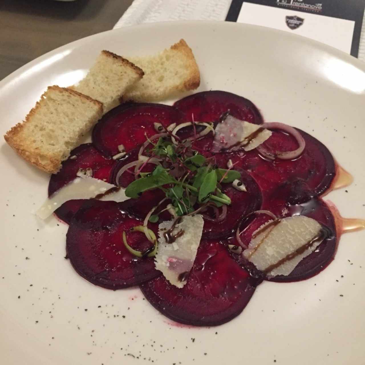 carpaccio de remolacha