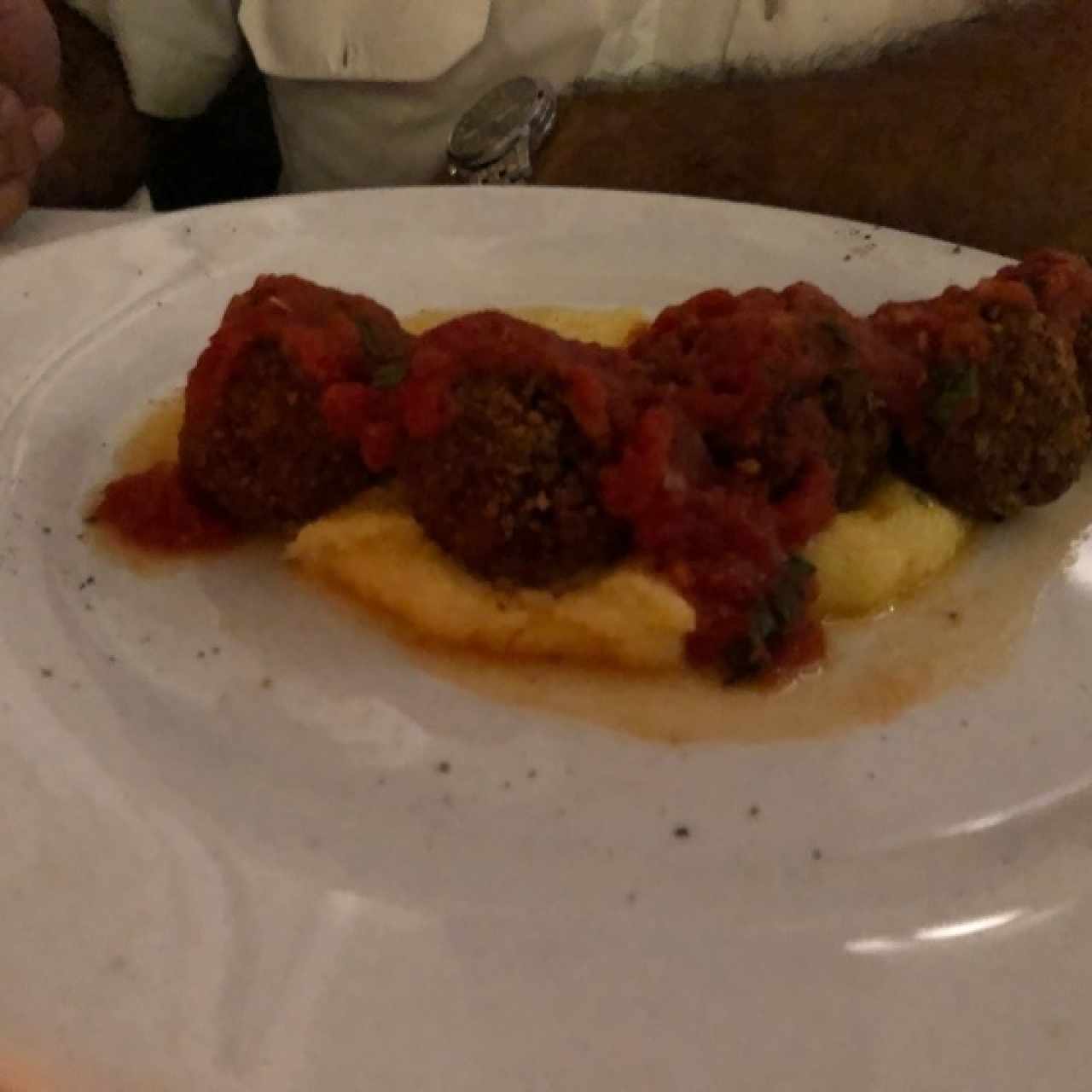 albondigas con polenta
