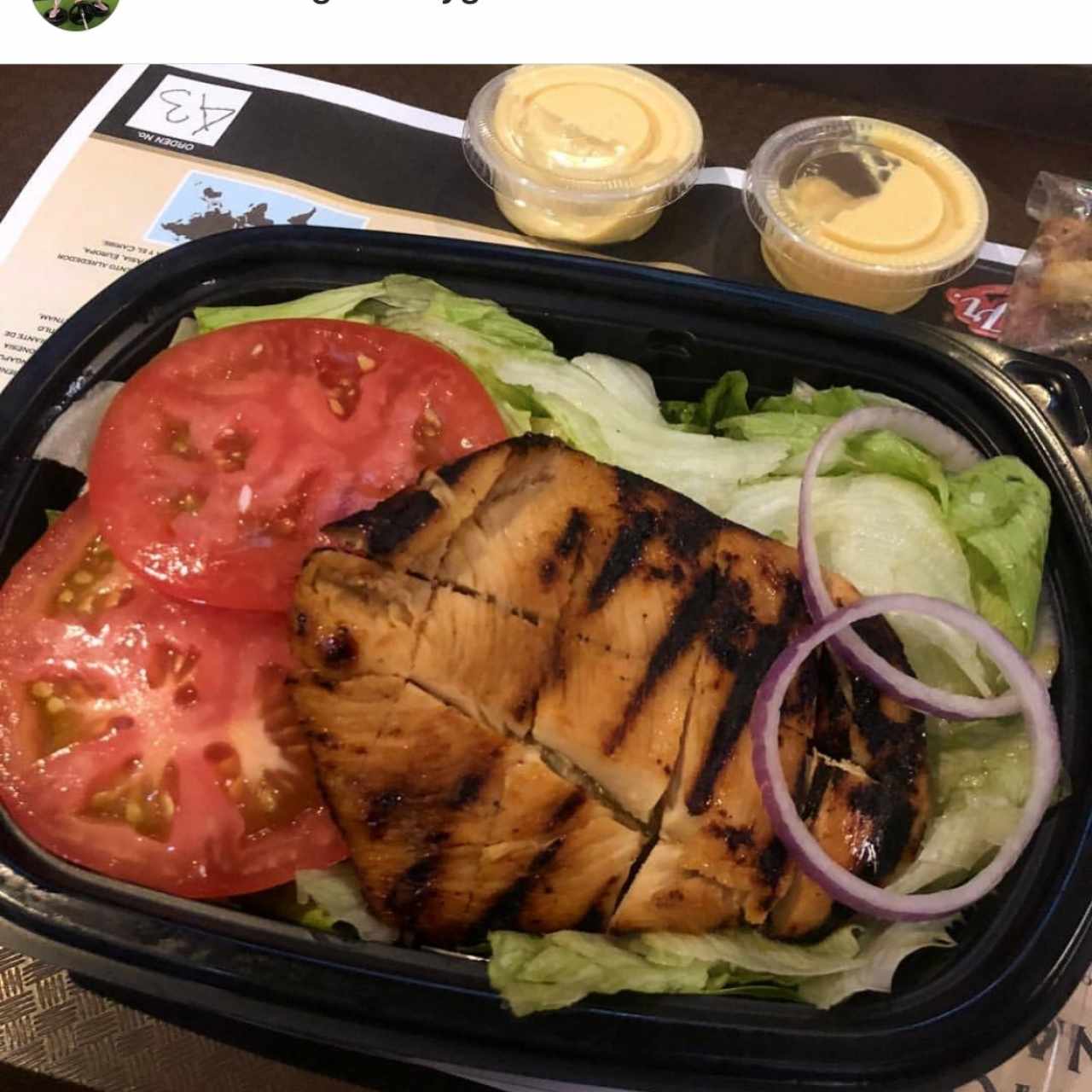 Ensalada con pollo