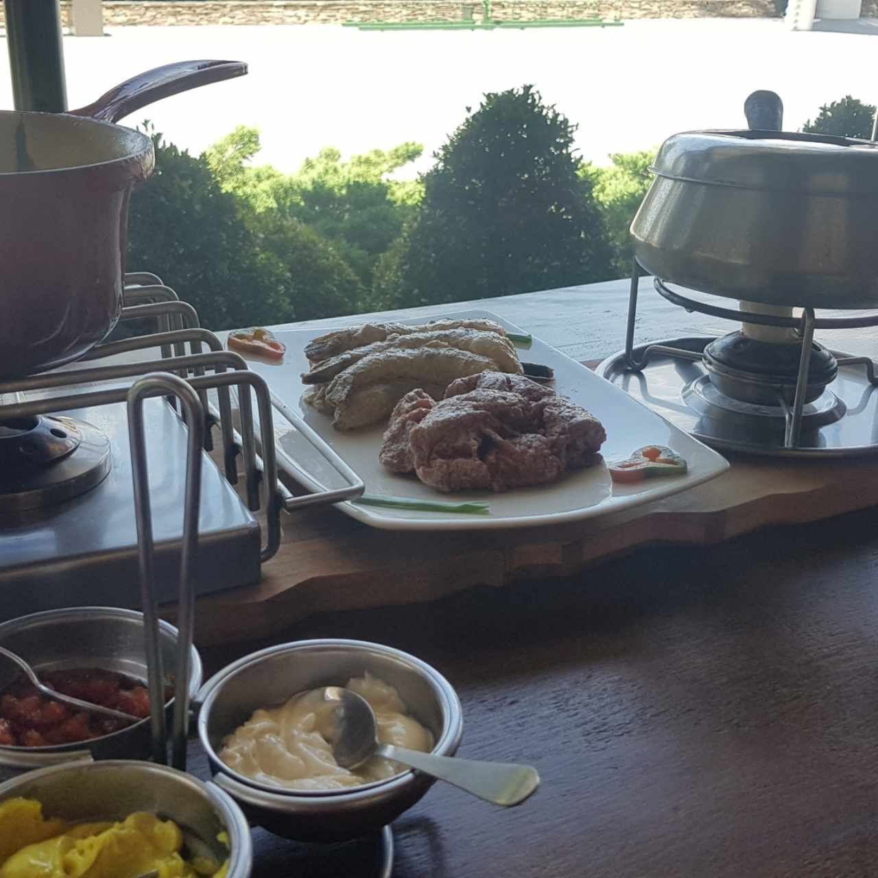 Fondue Mar y Tierra