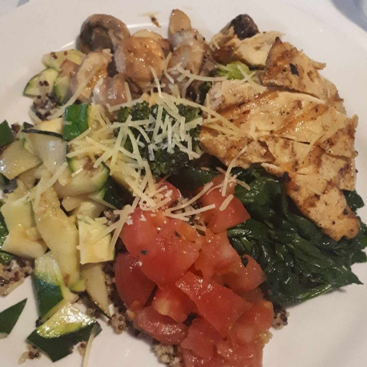 Antipasti di quinoa + pollo asado