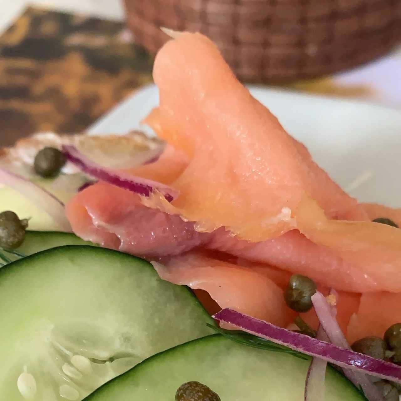 bagel con salmon