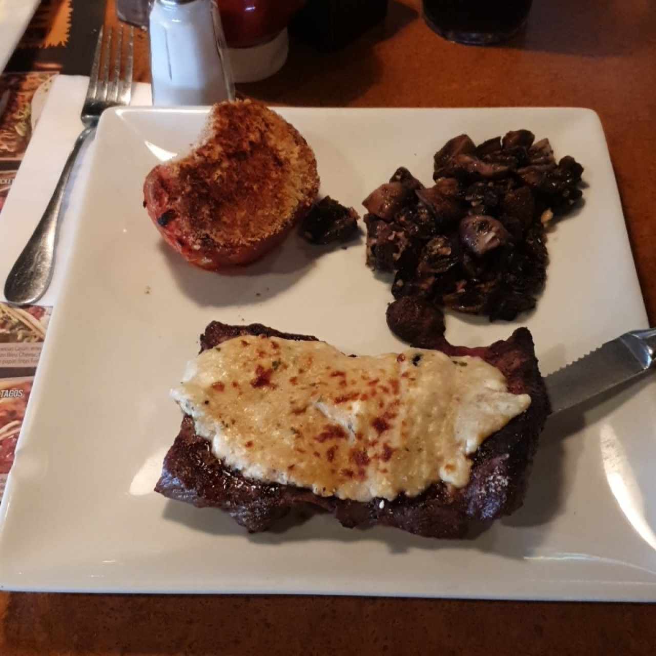 Blue Cheese Crusted Steak