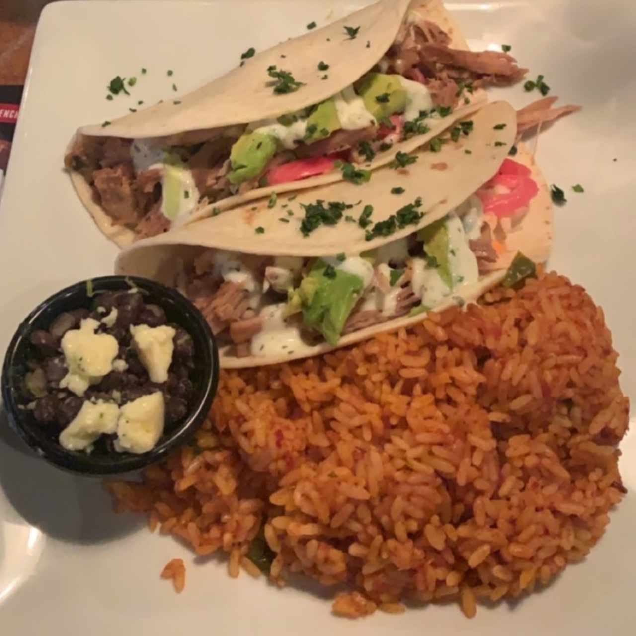 Lunch - Pork Carnitas Tacos