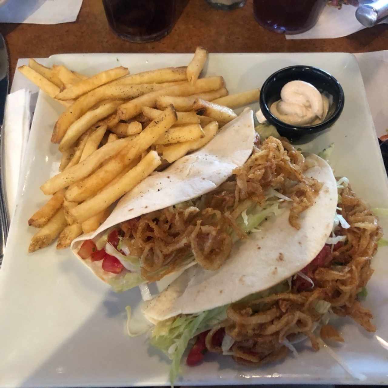 Tacos de cerdo. 