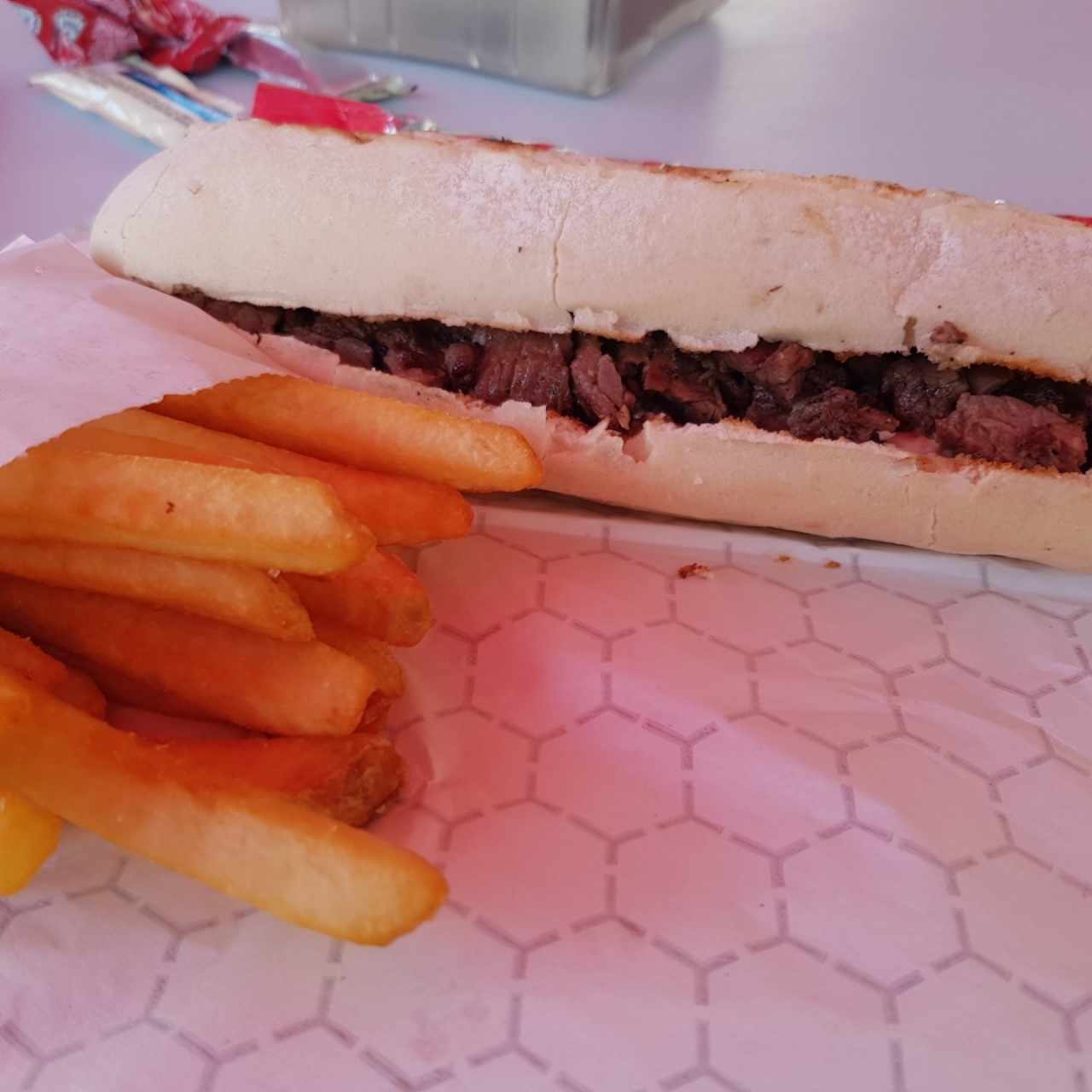 Pan con Arrachera