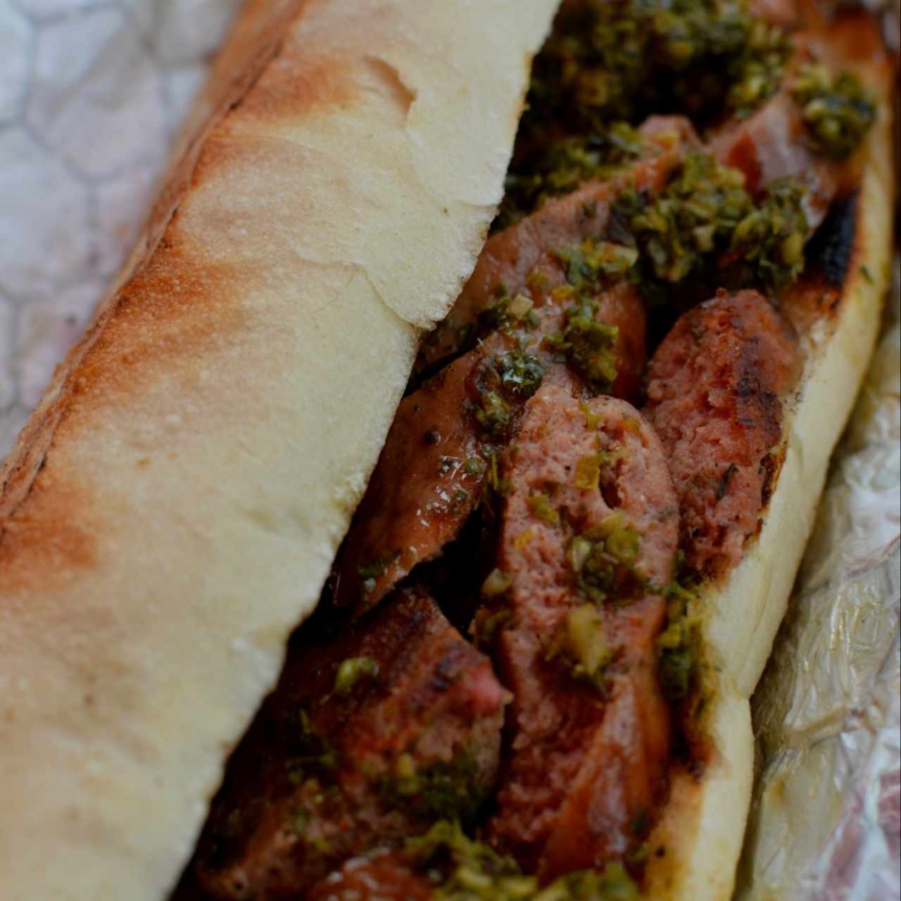 pan con chorizo
