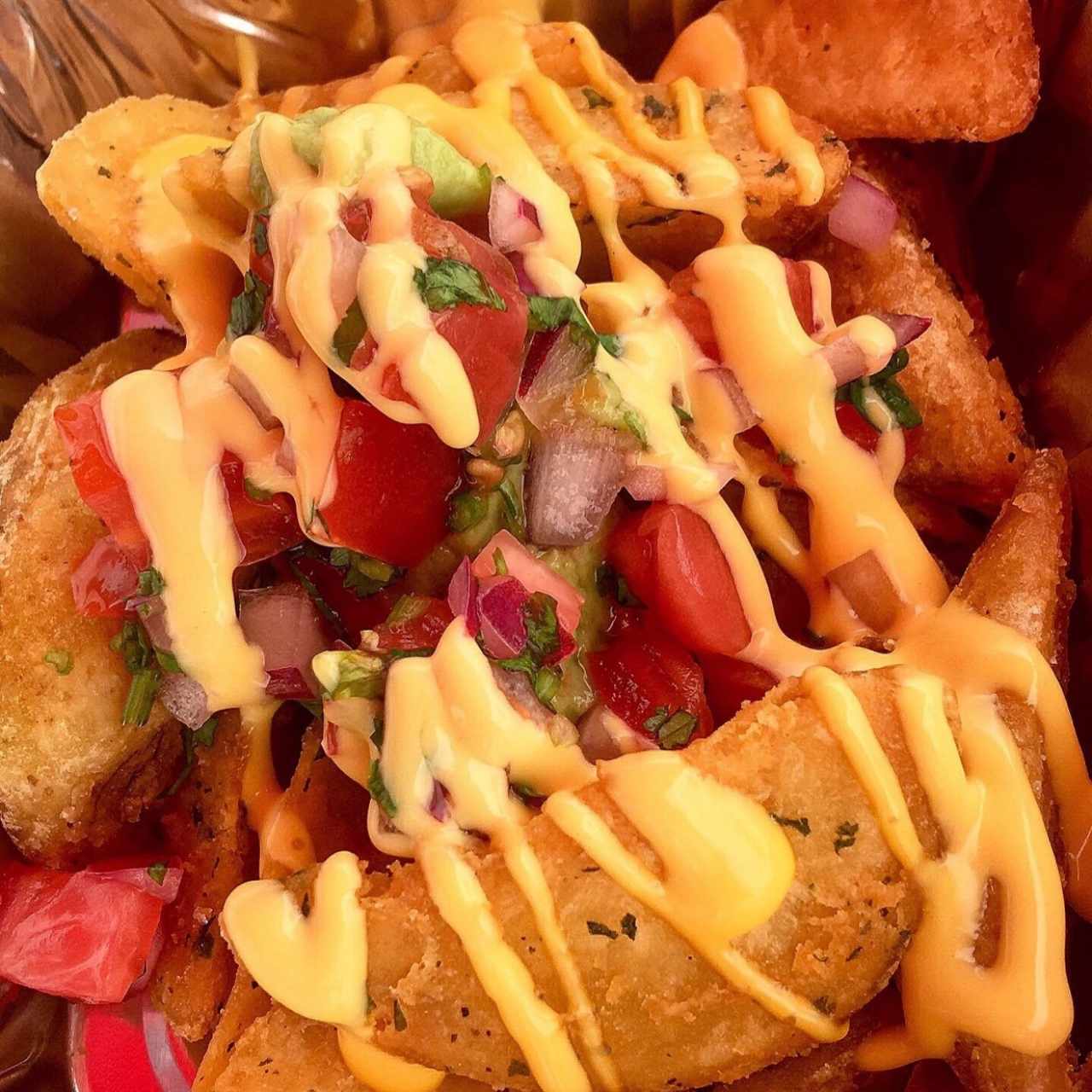 papas con queso