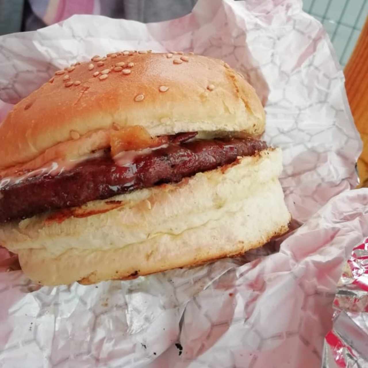 hamburguesa con tocino