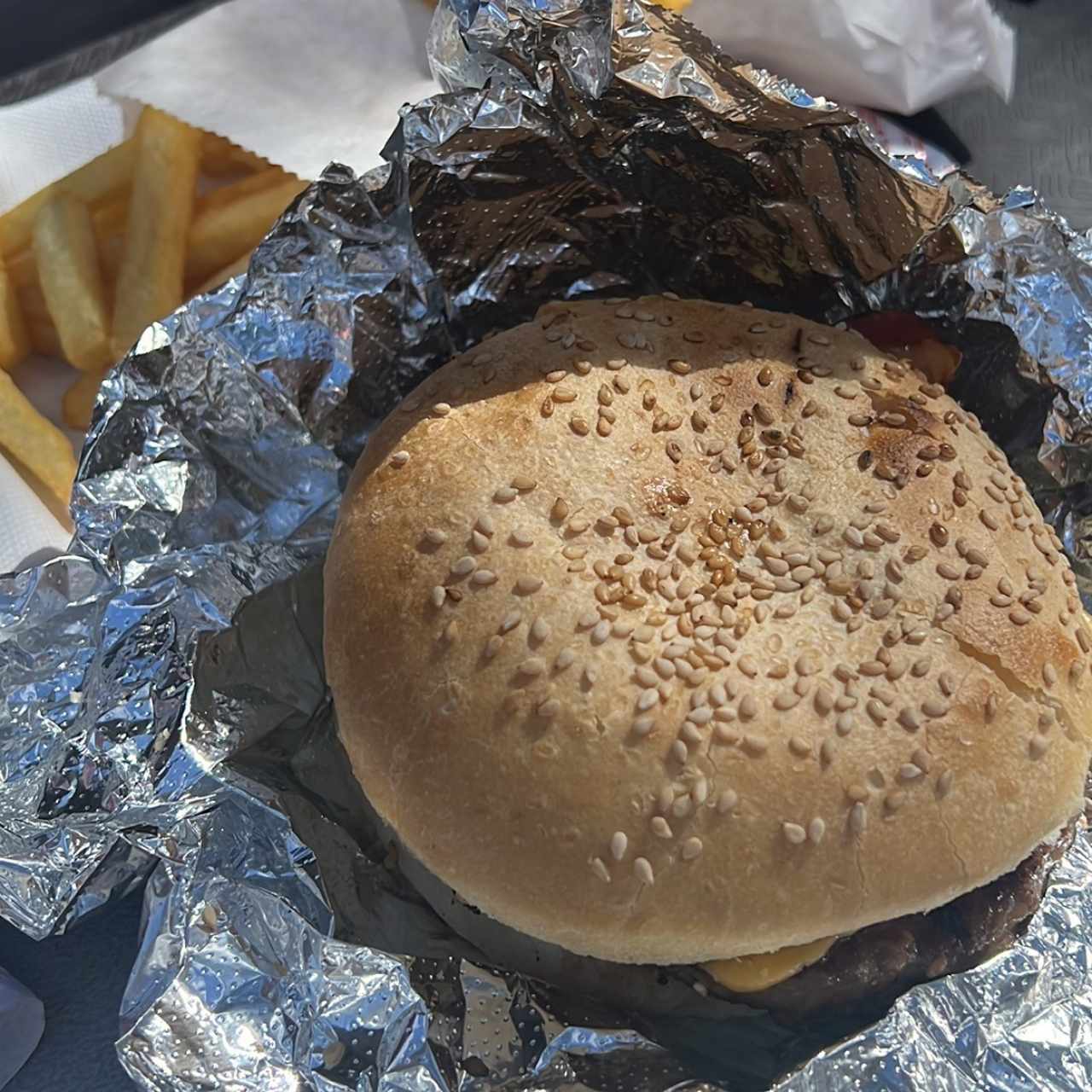 Hamburguesa de carne arrachera 