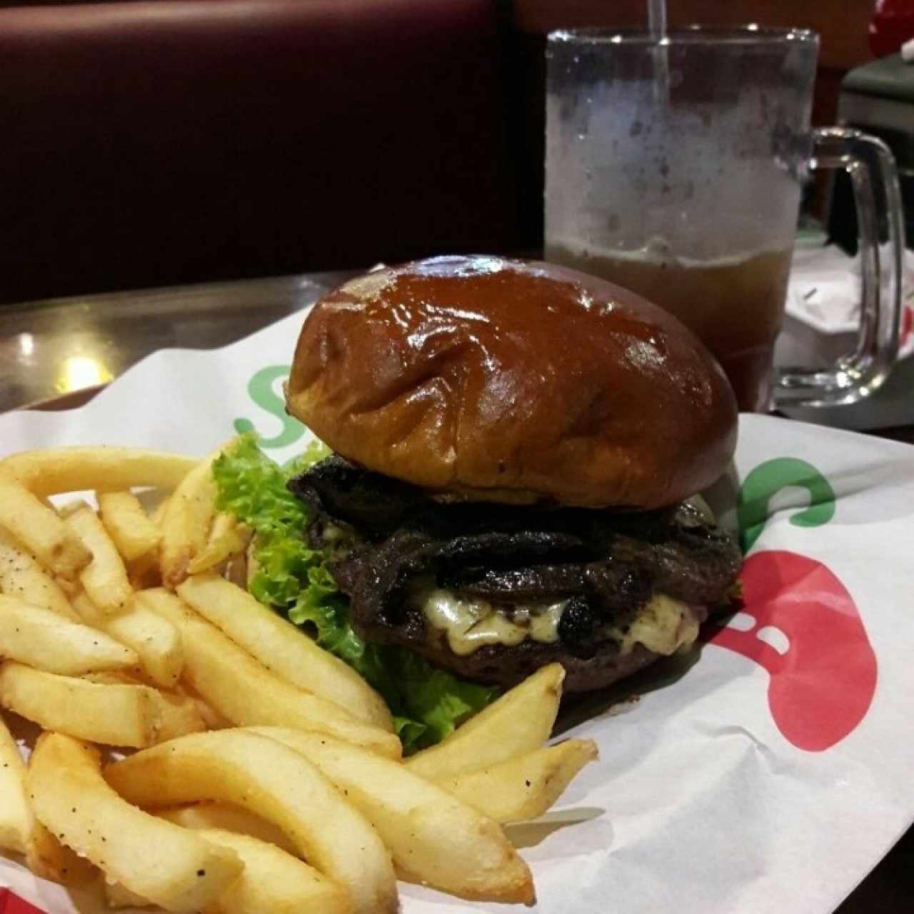 mushroom  burger. Mi favorita