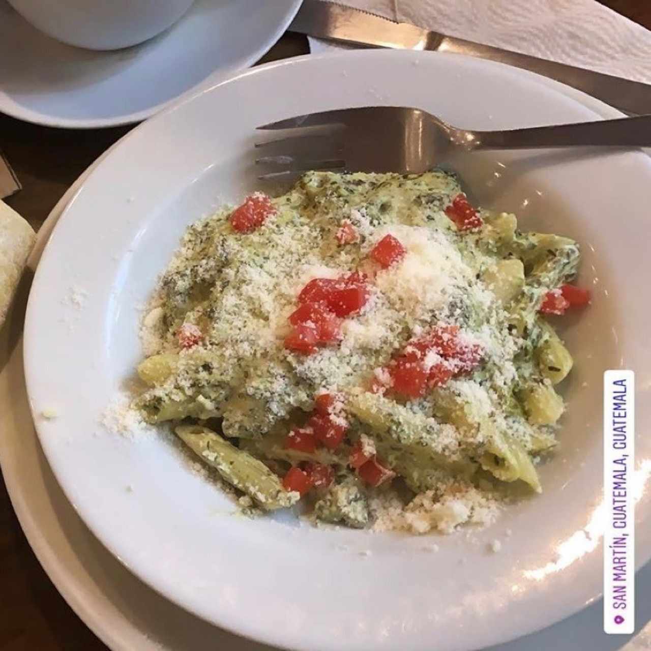Pasta de Pollo y Loroco