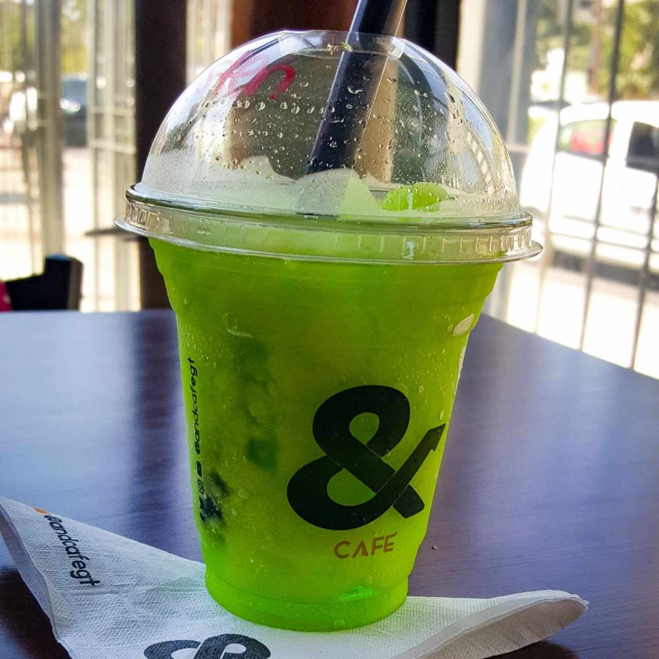 Green apple Jollie Rancher slush