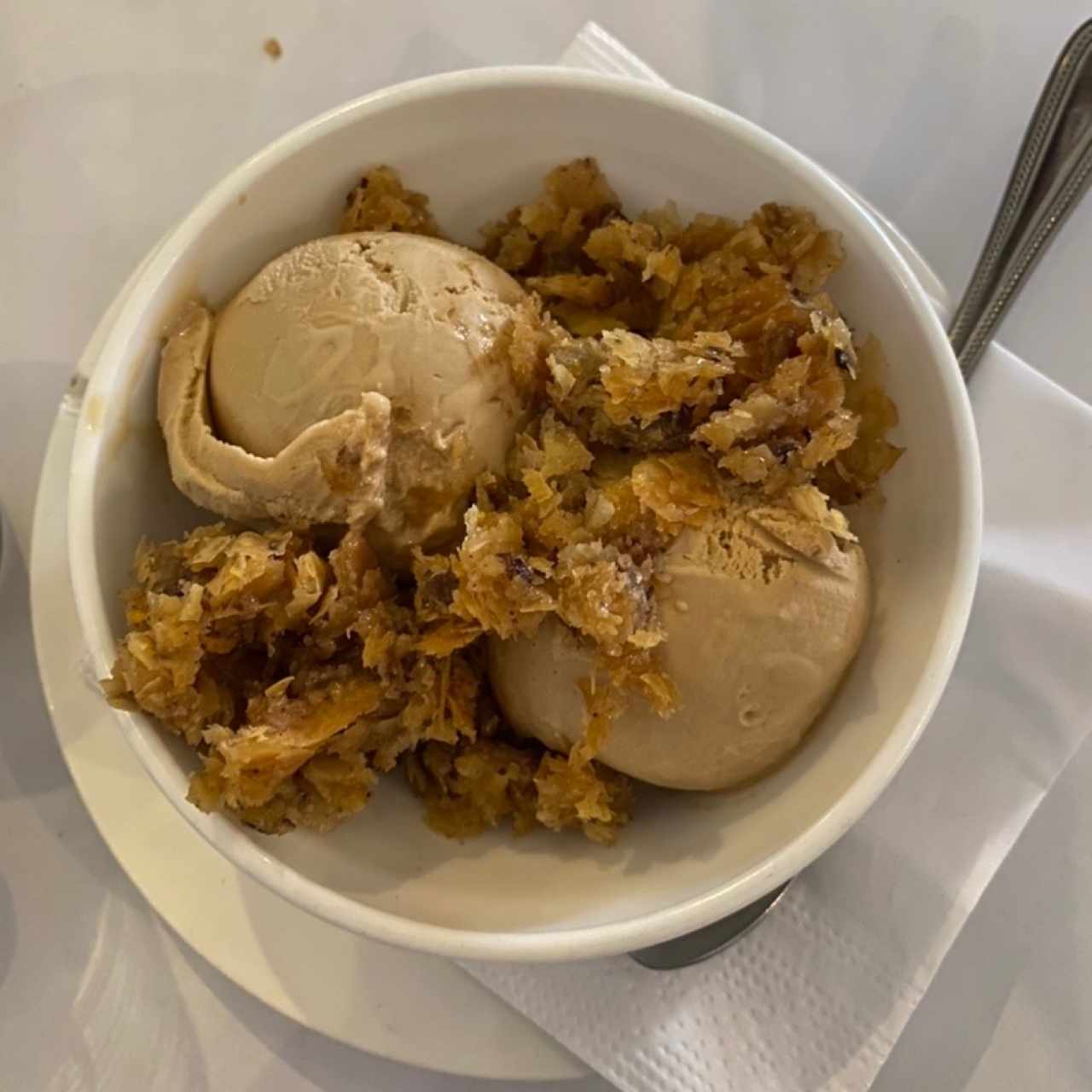 Helado Griego con Baklavá