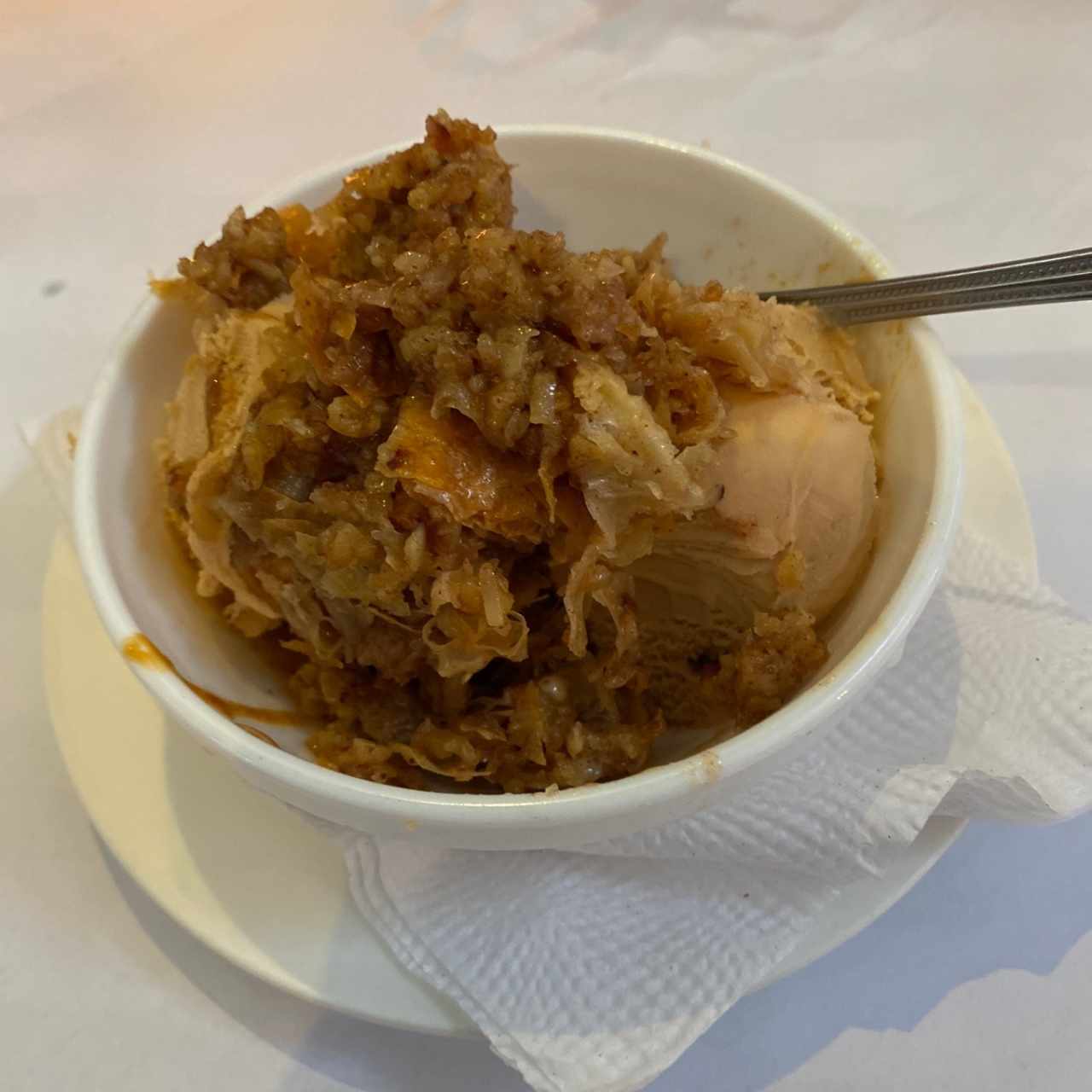 Helado Griego con Baklavá