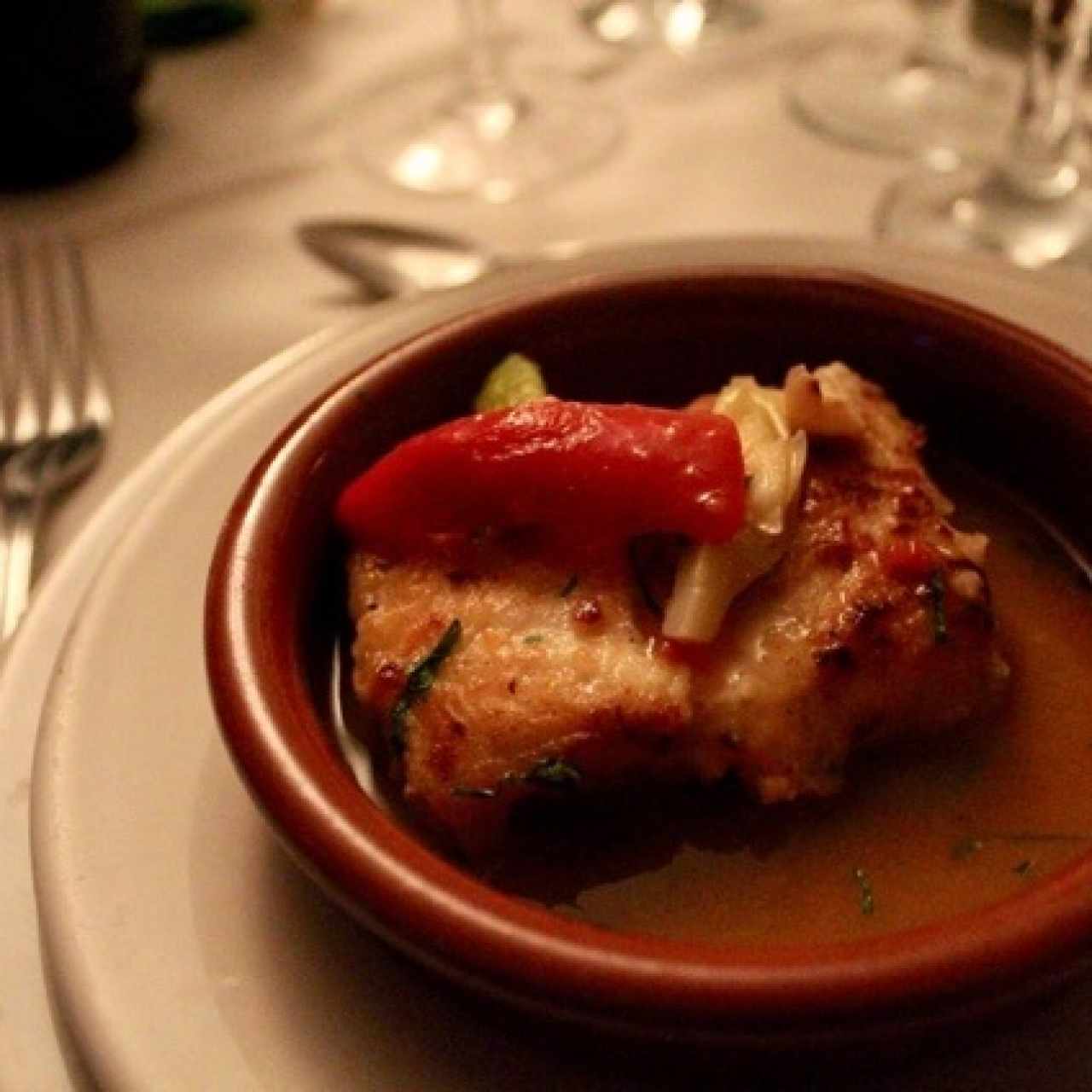Róbalo en Salsa Riojana