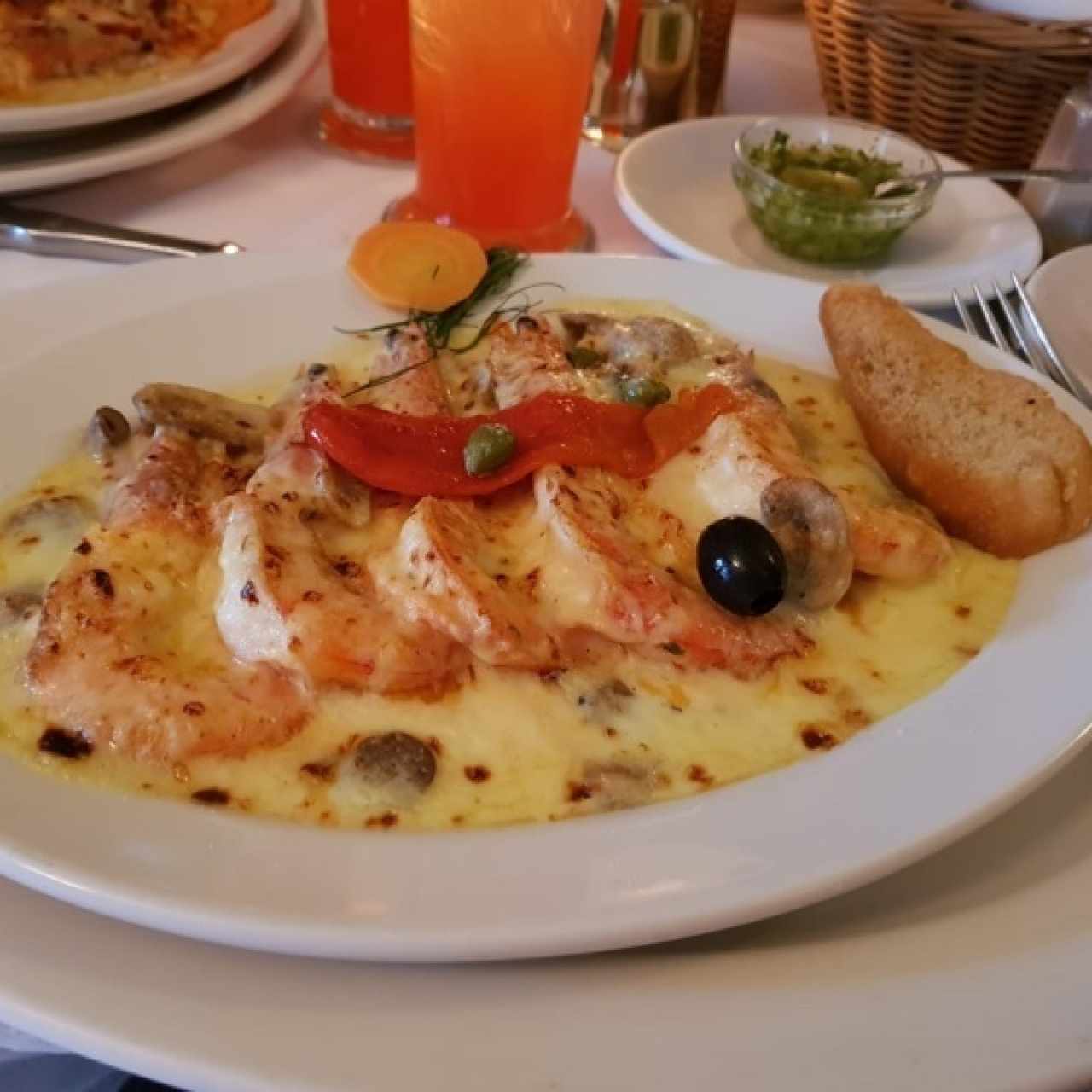 Camarones al Thermidor
