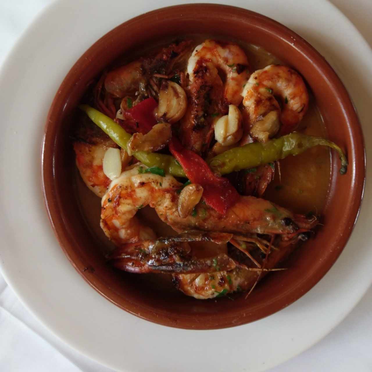 Camarones en Salsa Ajillo