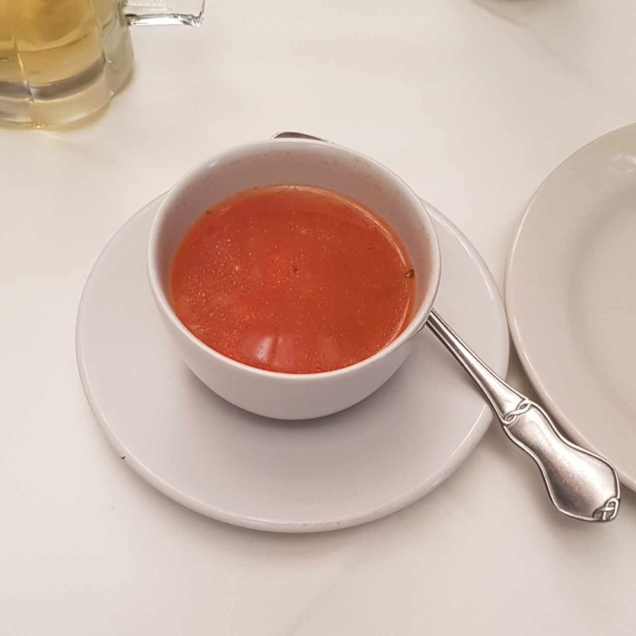 caldo de pollo de cortesia