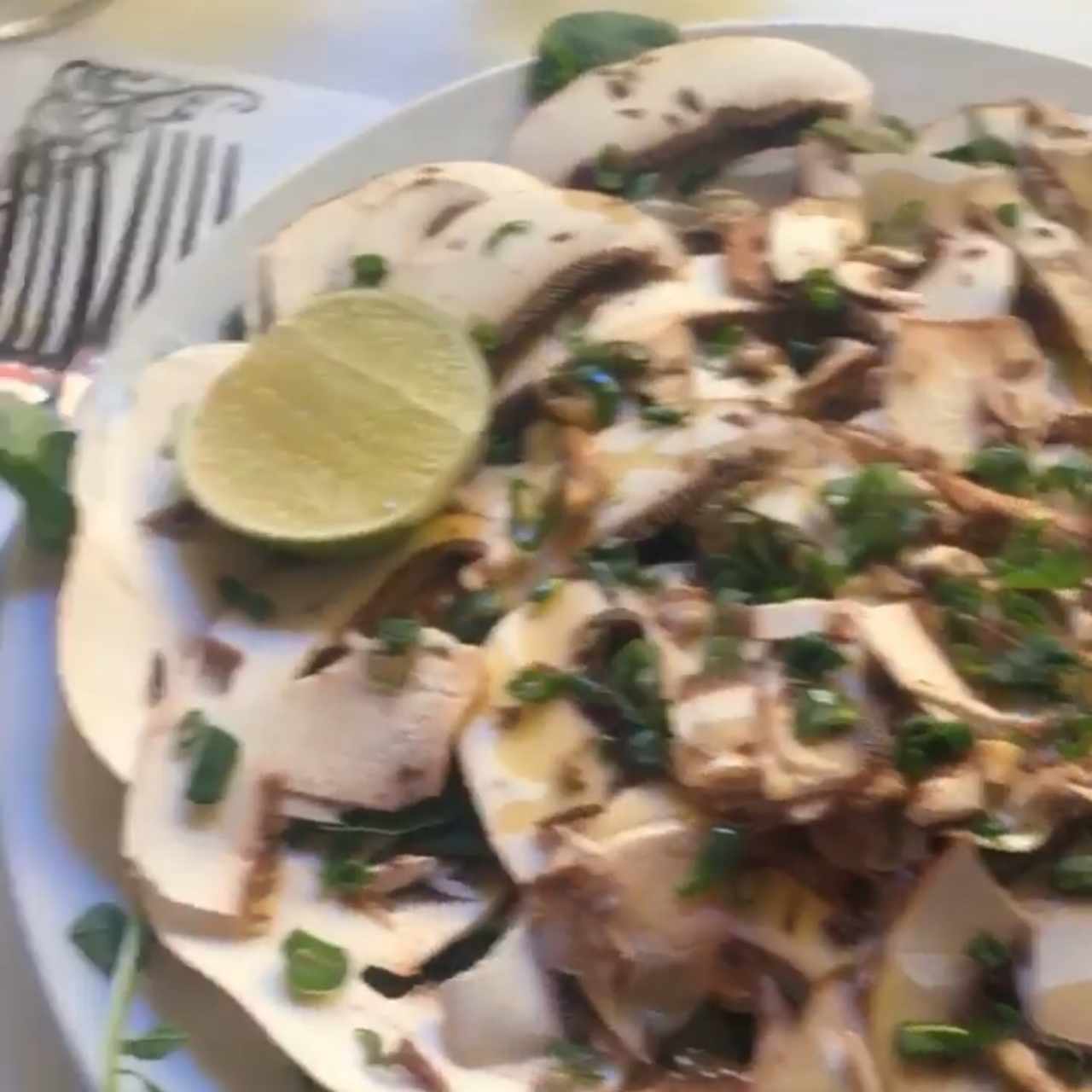 carpaccio de portobello