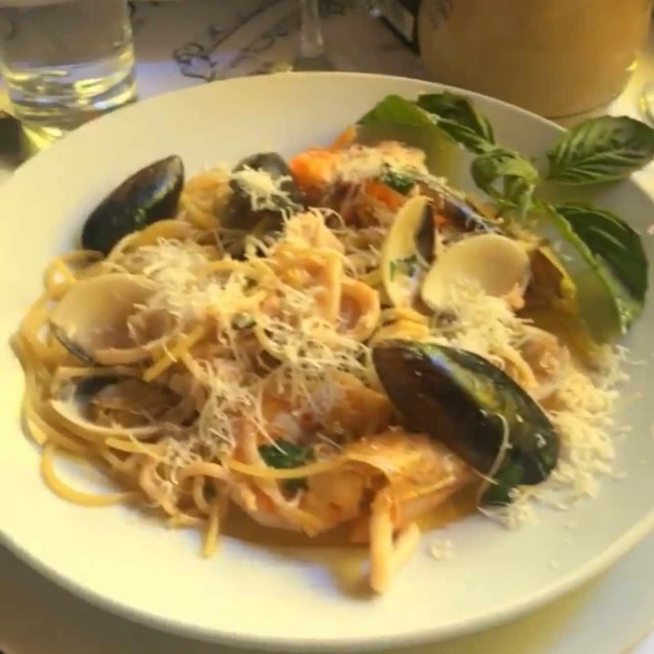 pasta de mariscos