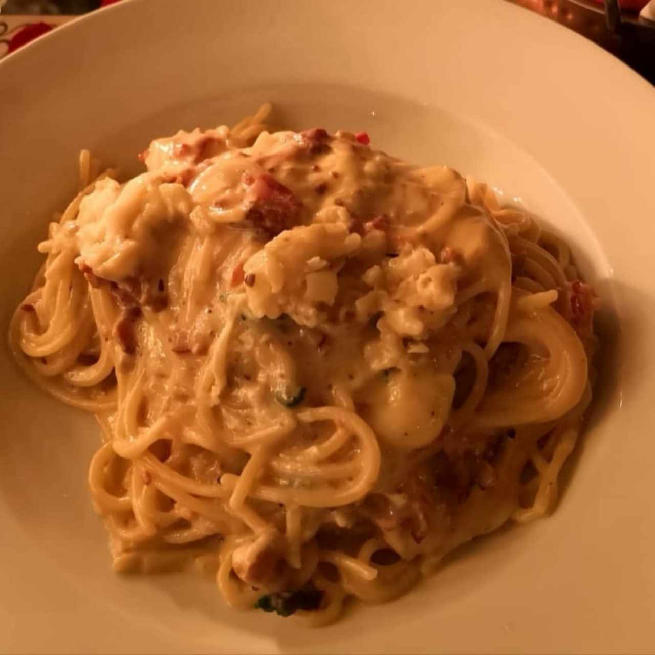 Espaguetis a la carbonara