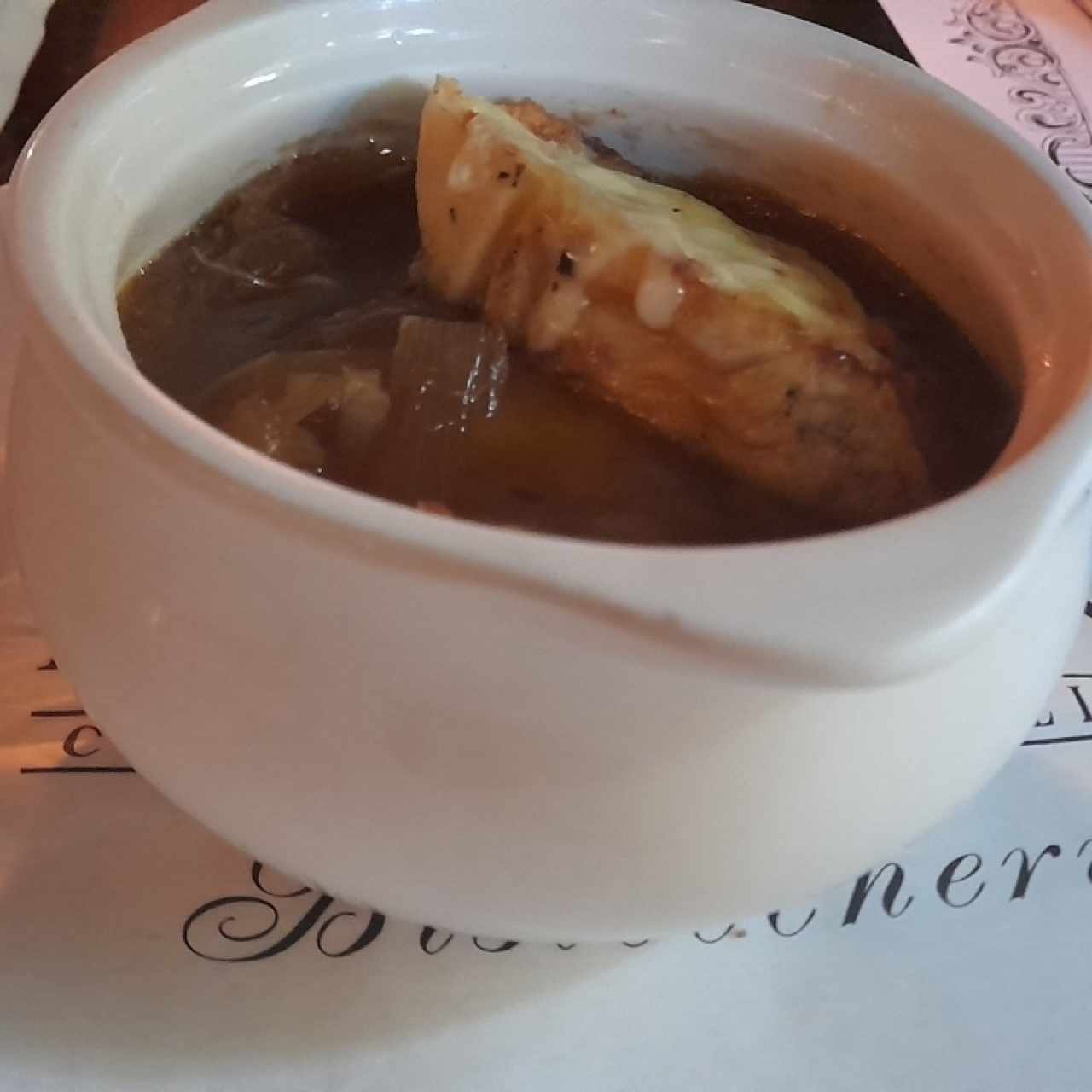 sopa de cebolla
