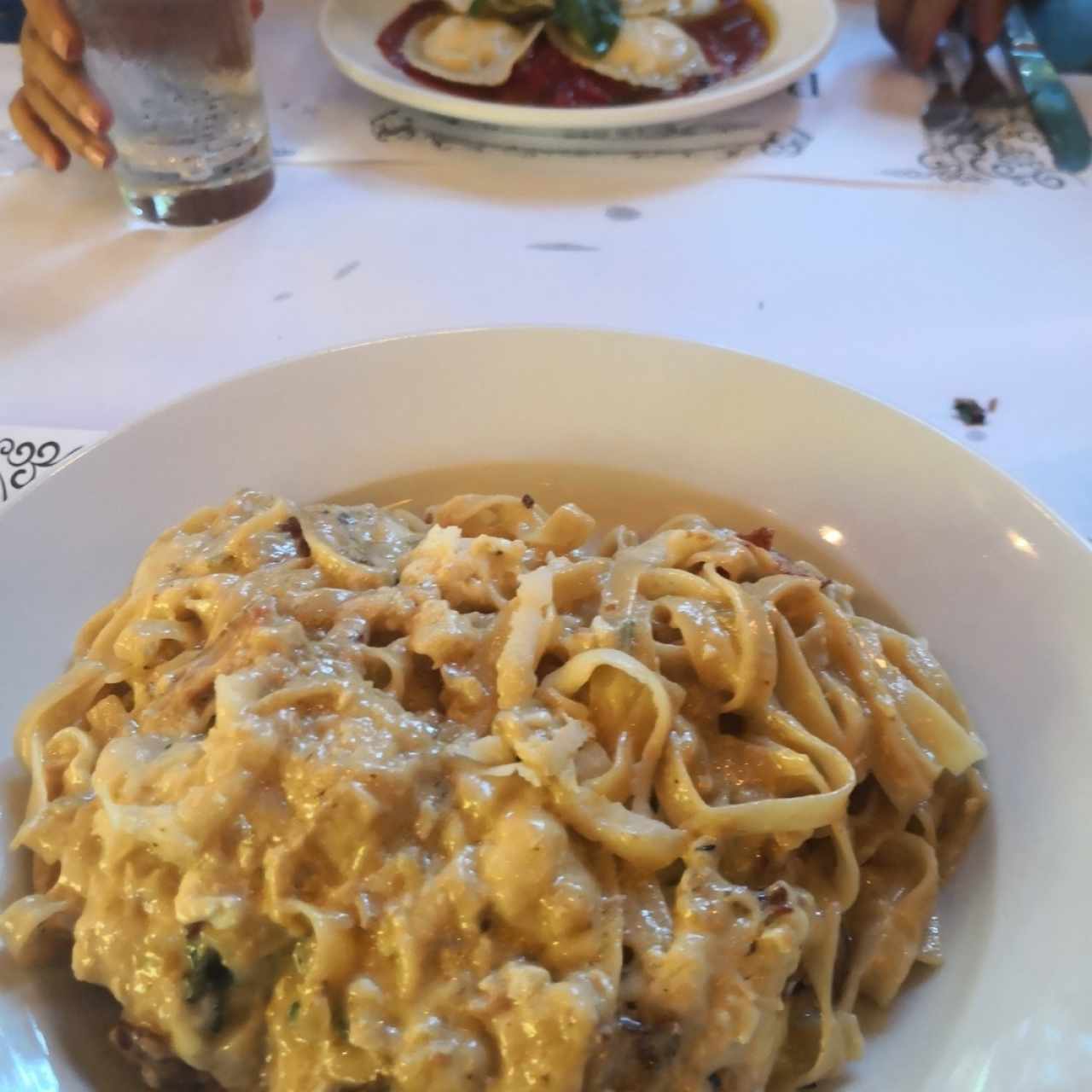 fettuccine a la carbonara