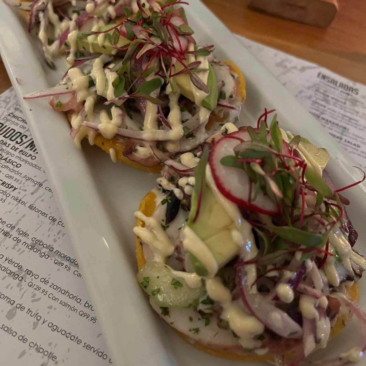 Tostadas de Pulpo