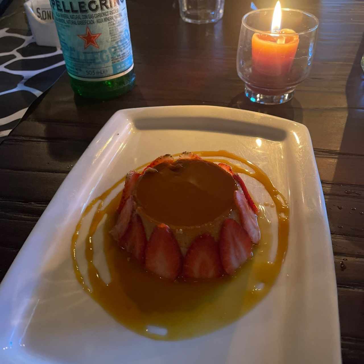 Flan de cajeta con caramelo