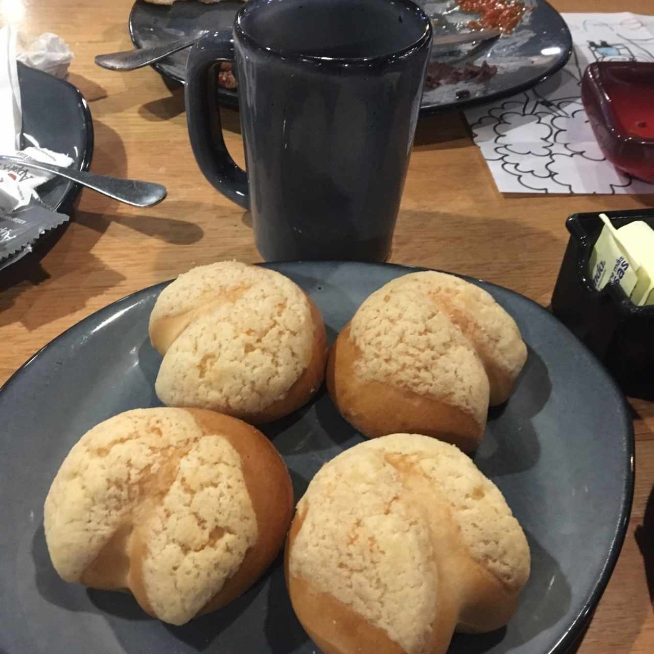 pan dulce y café