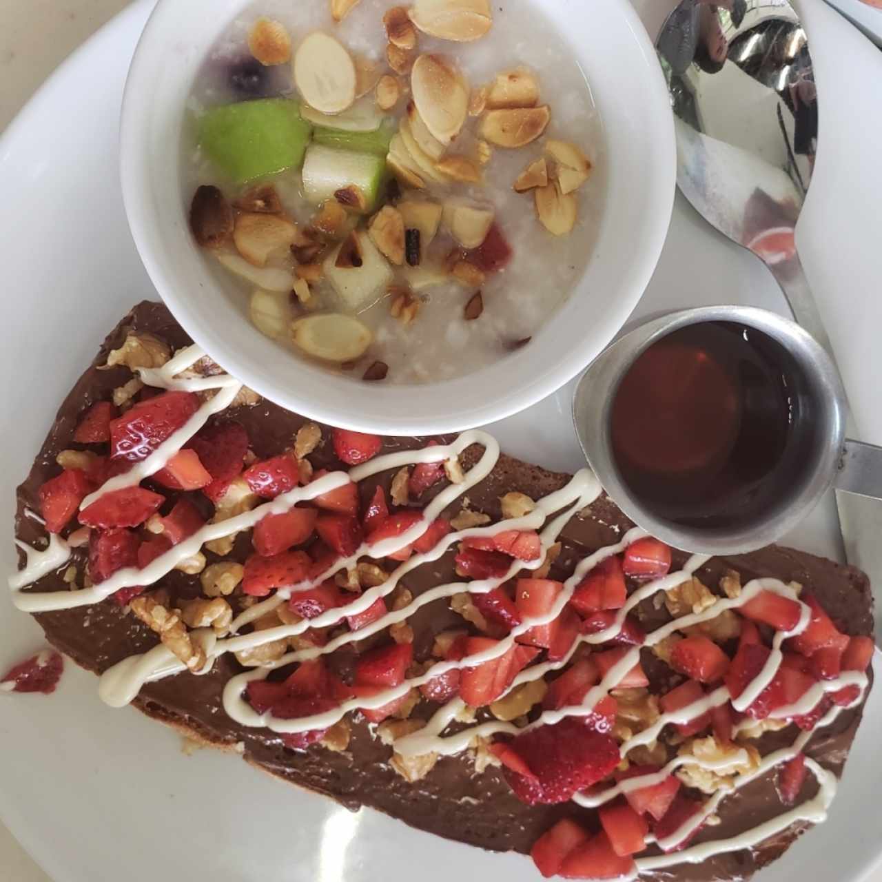 tostada con nutella