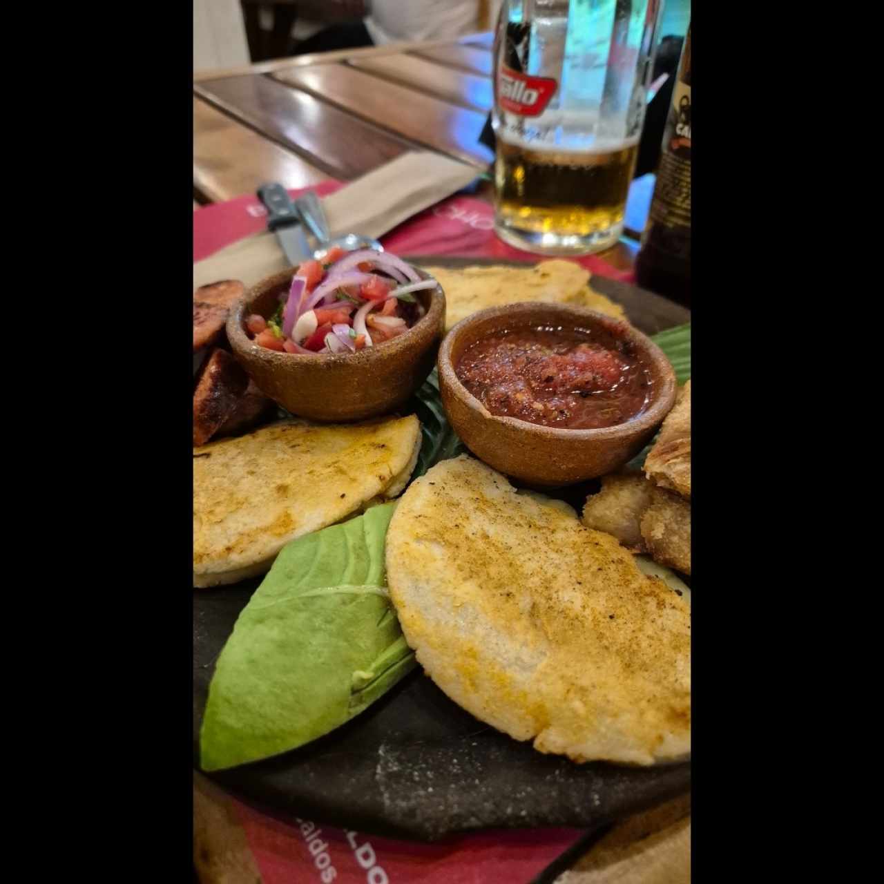 Tortillas con queso chancol