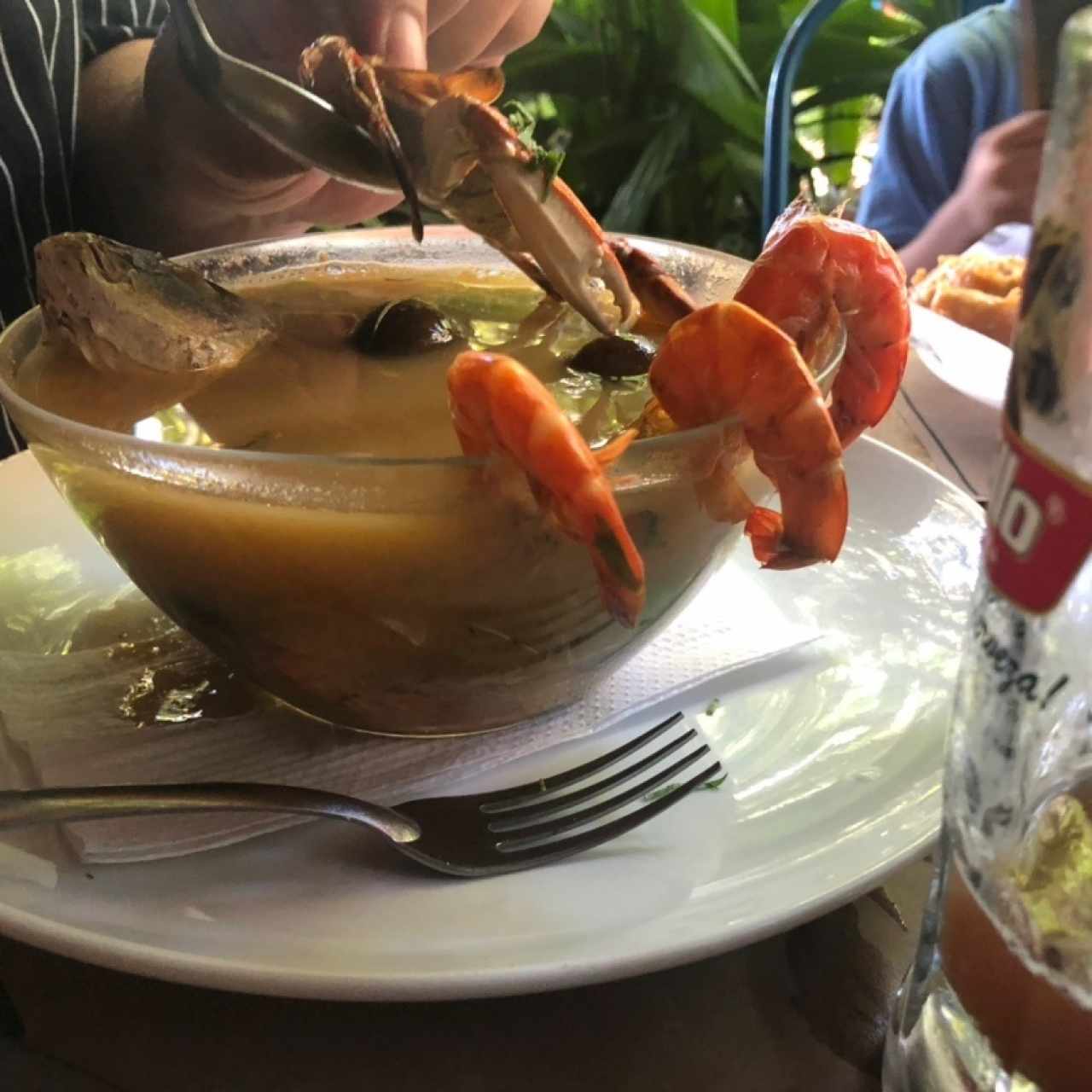 Caldo de mariscos