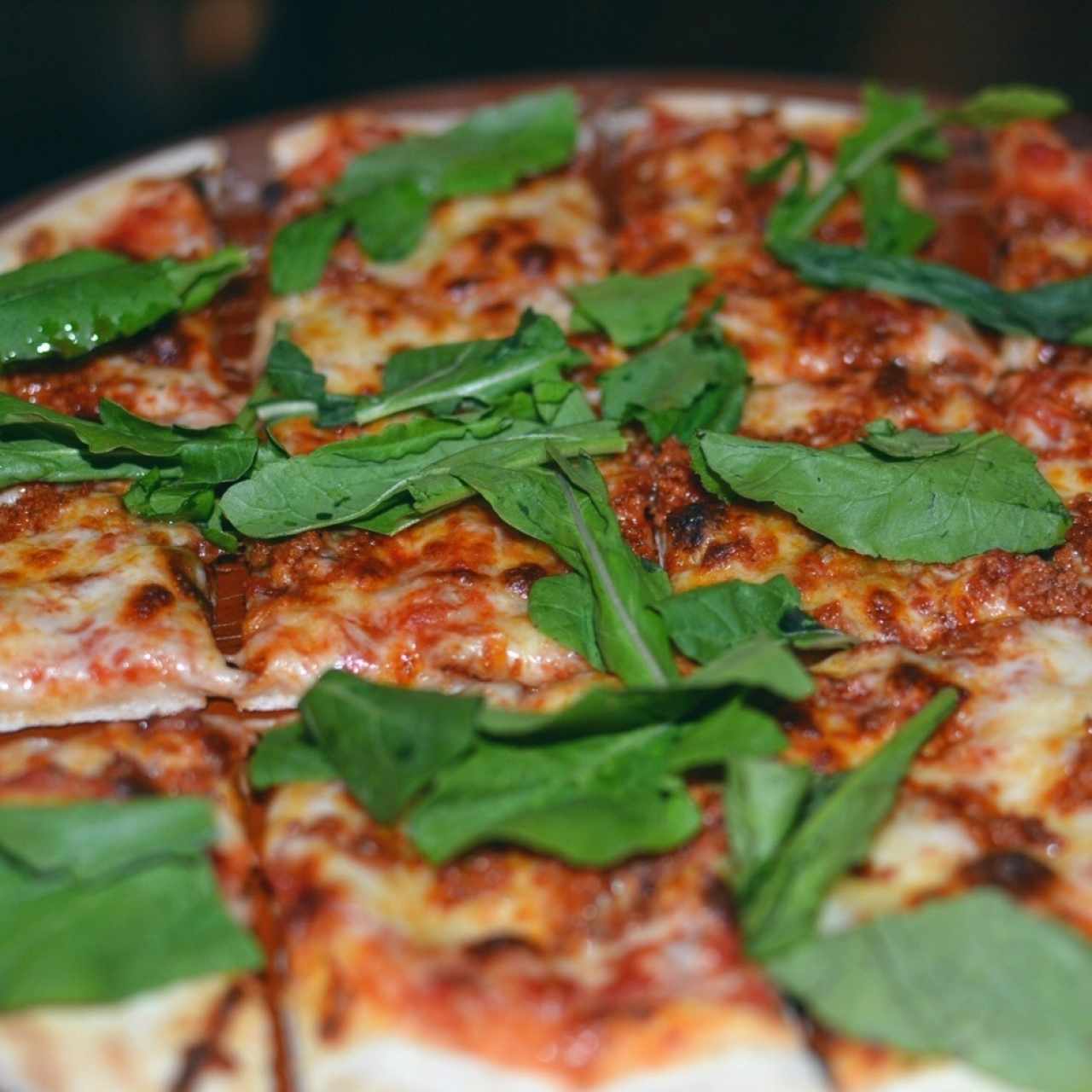 pizza con arúgula