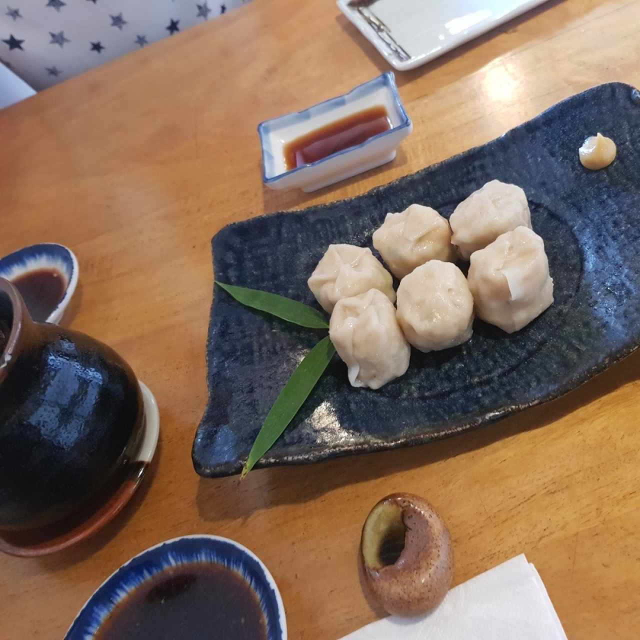 dumplings de camaron al vapor