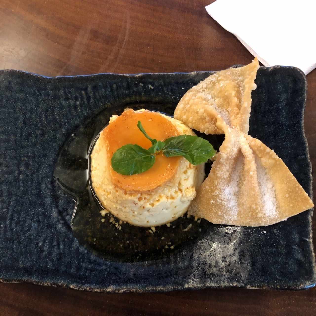 flan de naranja 