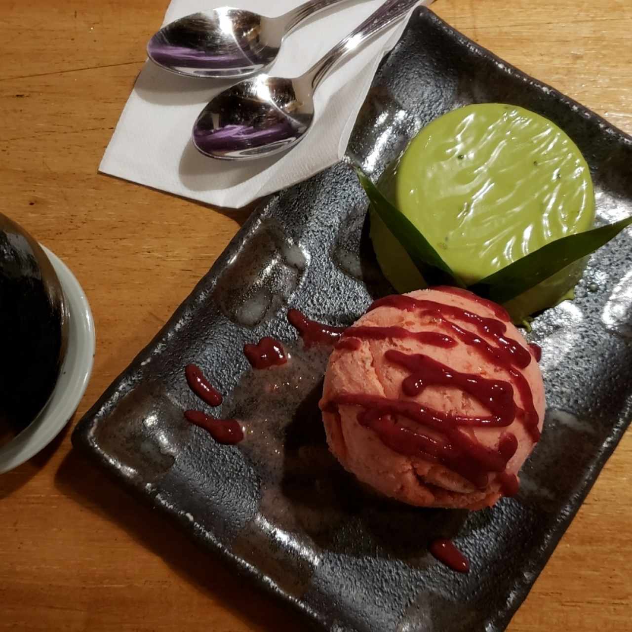 panna cotta de matcha