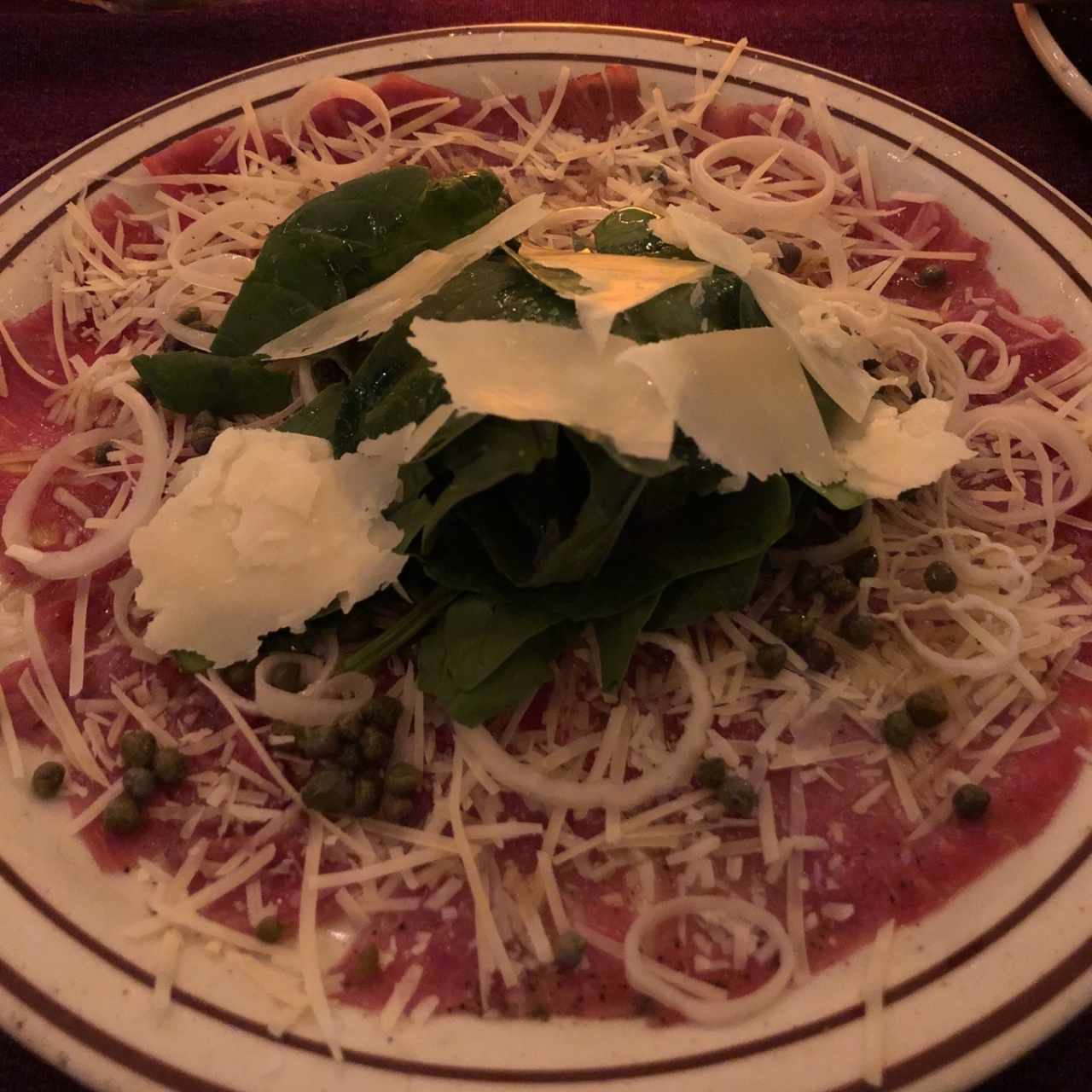 Entradas - Carpaccio de res