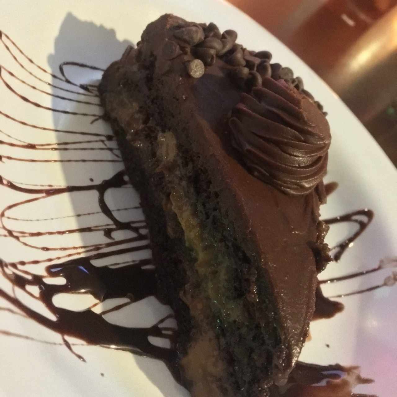 Postre de chocolate 