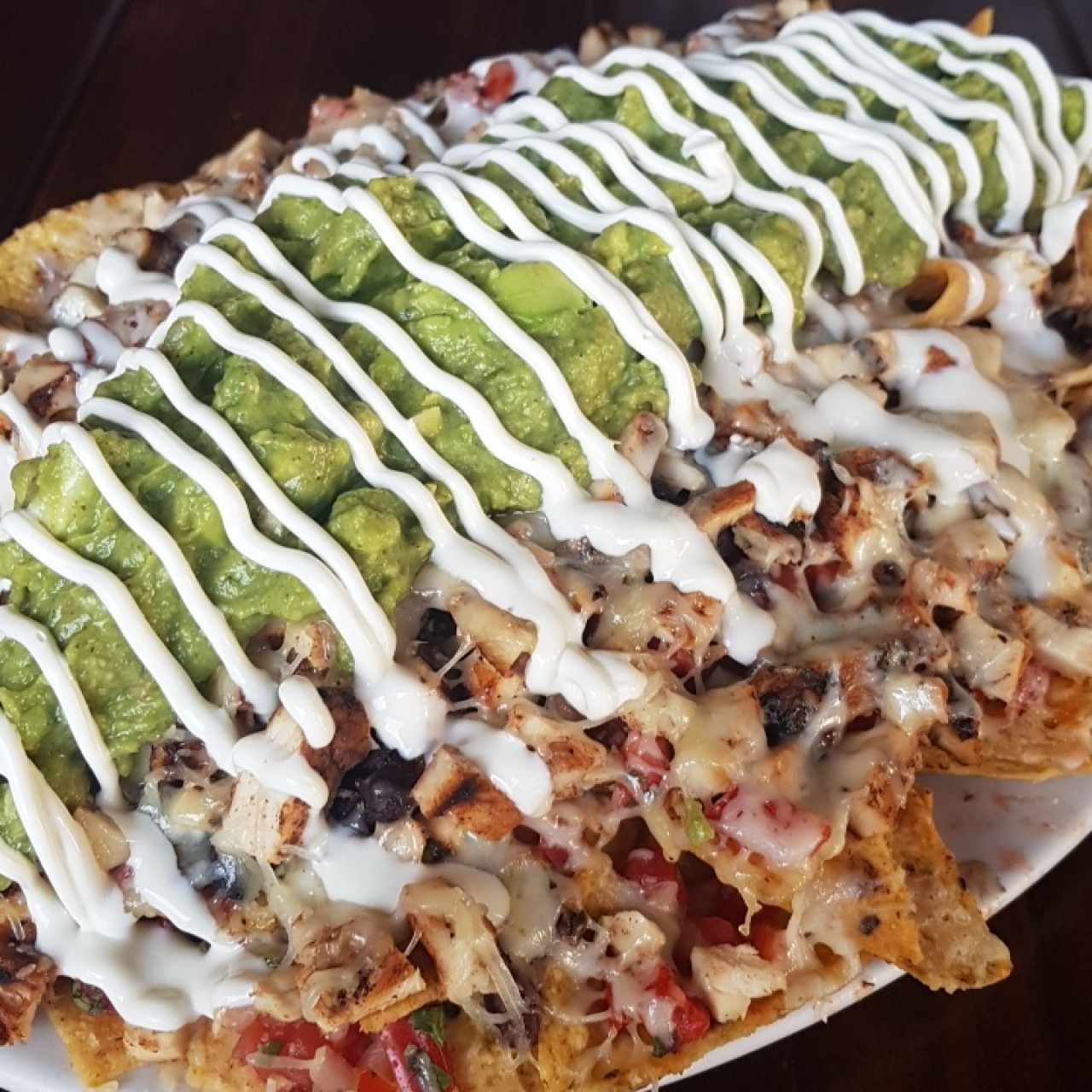 nachos de pollo