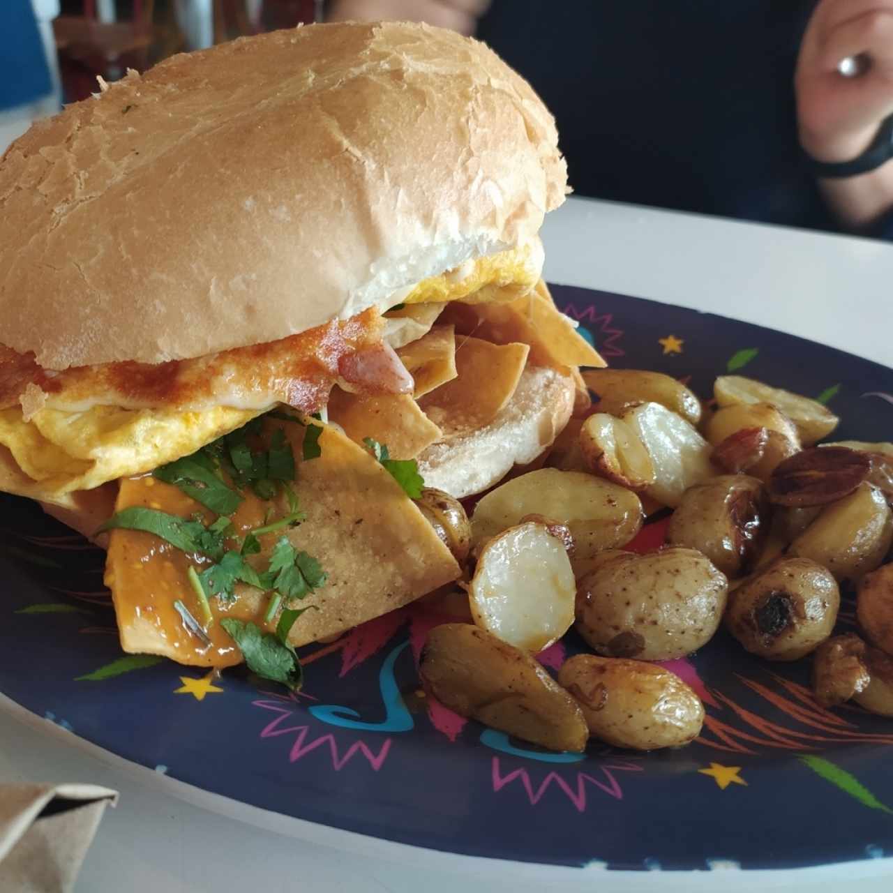 Torta de chilaquiles
