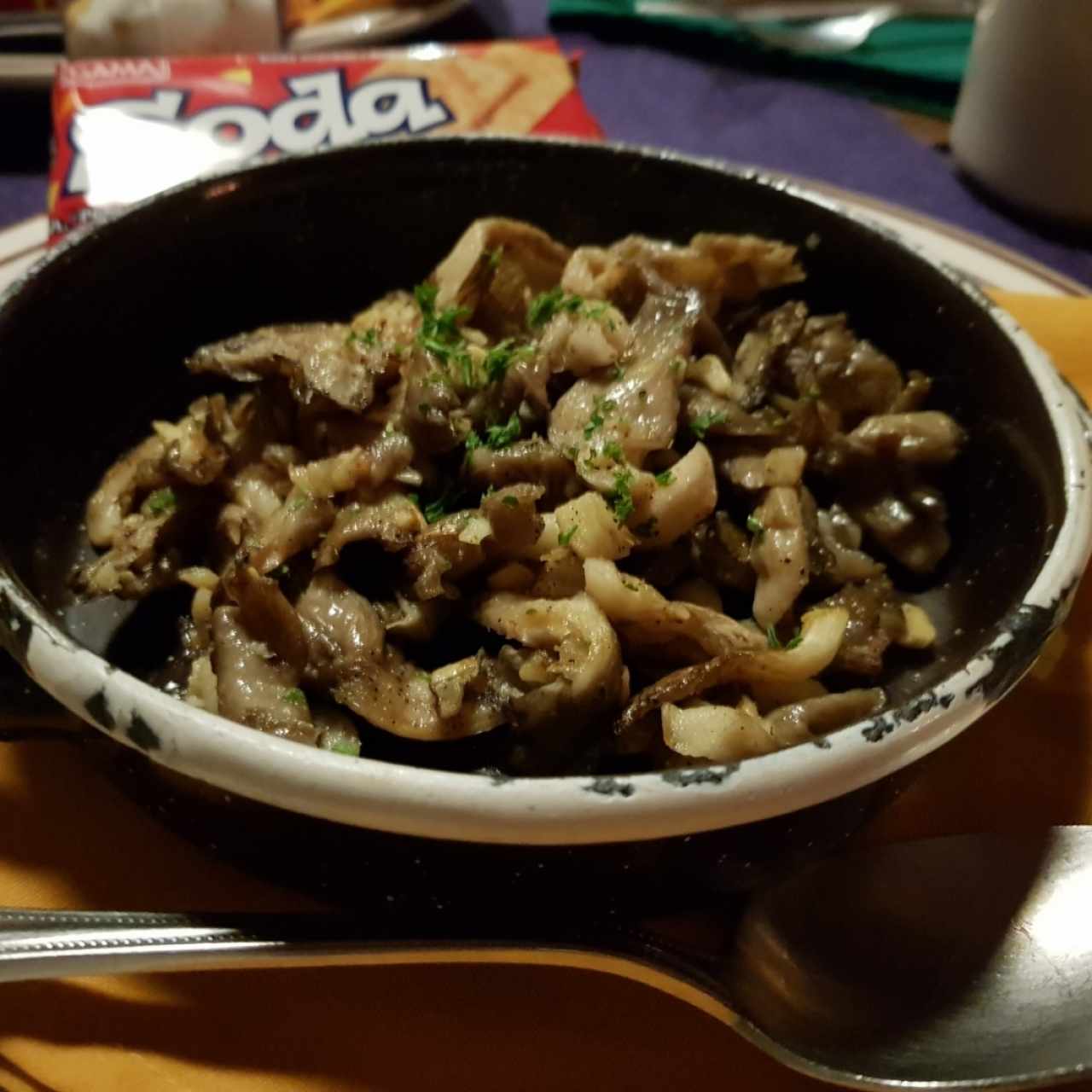 Hongos Pleurot al ajillo